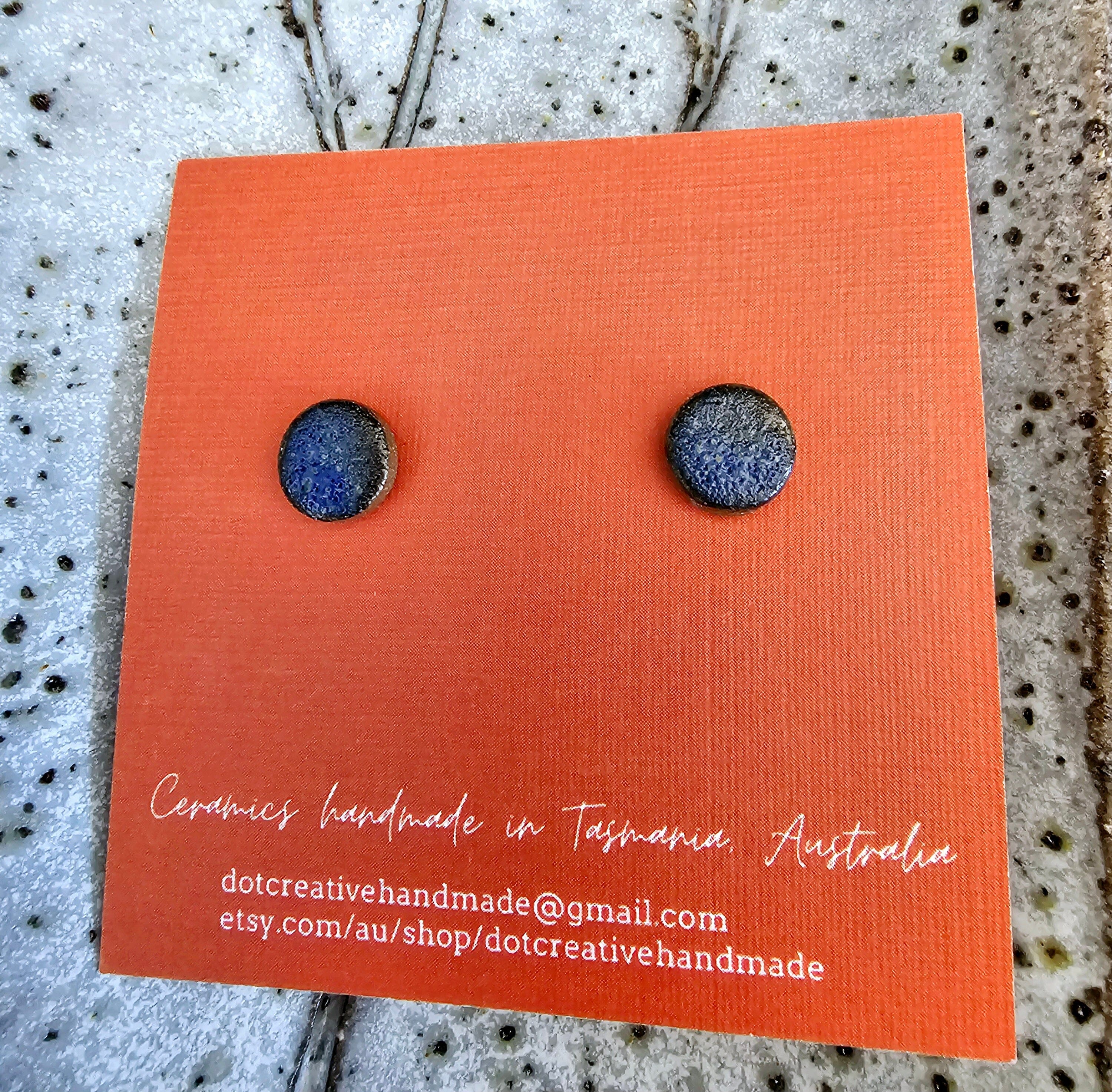 Ceramic Stud Earrings - DOT Creative Tasmania Earrings DOT creative 