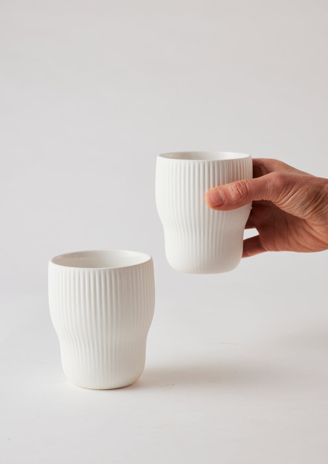 Pigment Latte Cups Two Set - Angus and Celeste table wares angus & Celeste Snow 