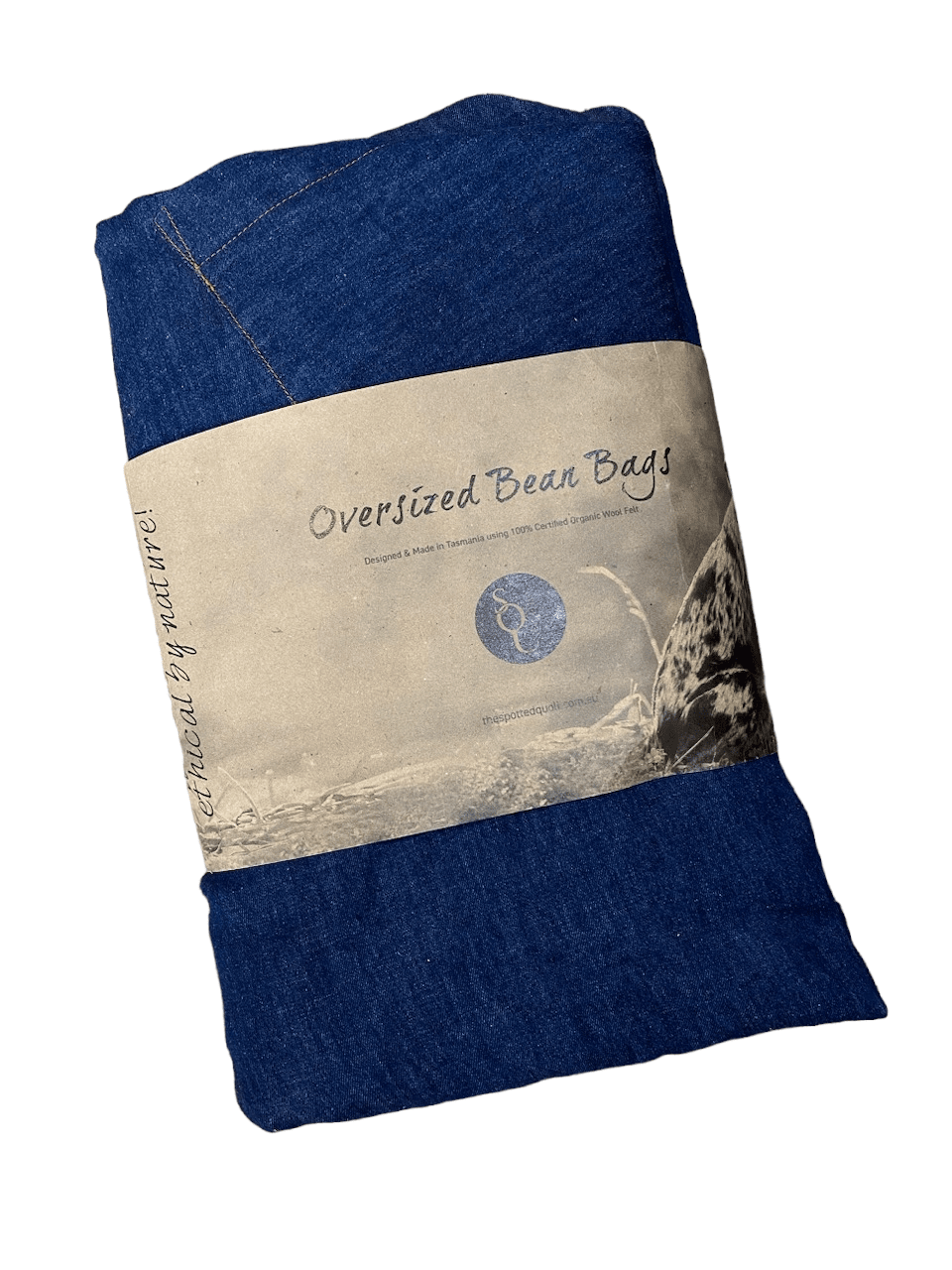 Organic Denim Bean Bag Bean bags The Spotted Quoll Studio 