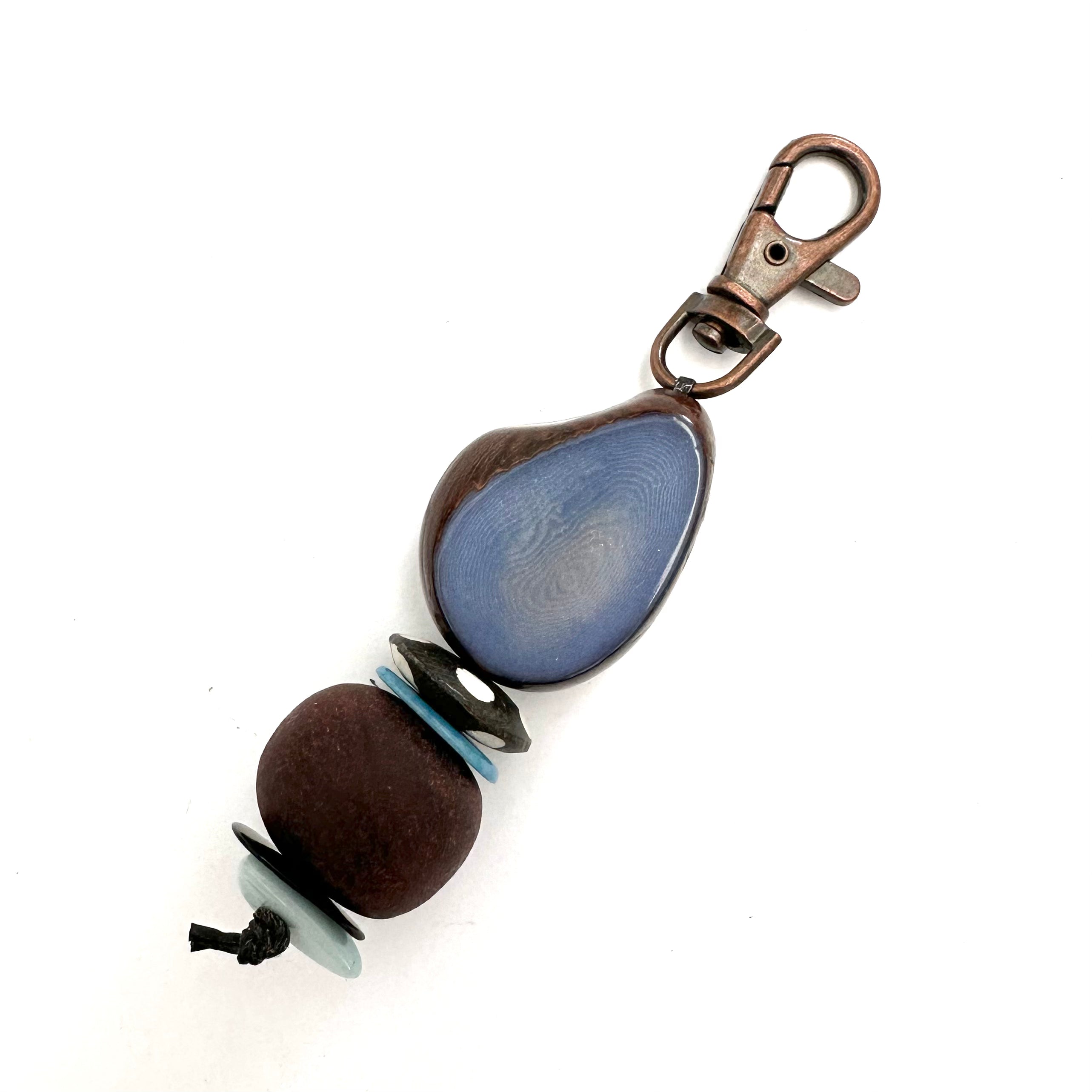 Eco Beads Key Ring key ring The Spotted Quoll Studio Deep Blue 