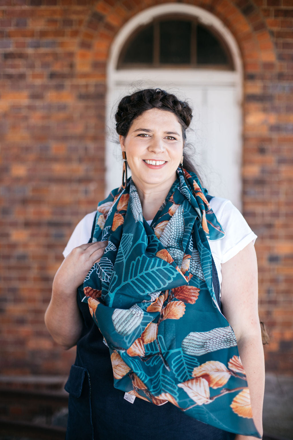 Silken Chic Scarves - Turning Fagus Scarf The Spotted Quoll Studio 