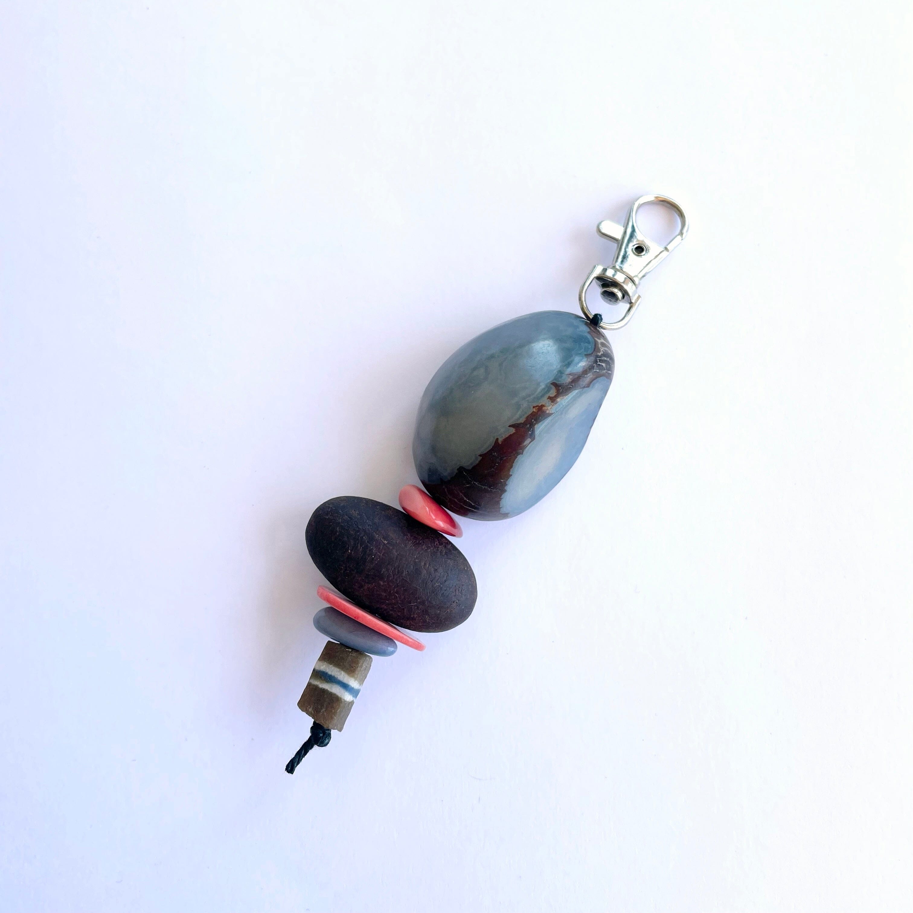 Eco Beads Key Ring key ring The Spotted Quoll Studio Feeling Blue 