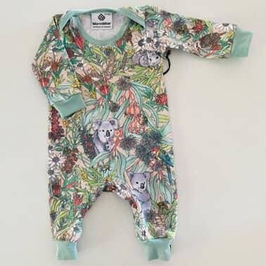 Baby Bodysuits - Worm Wear Tasmania Bodysuits Worm Wear Tasmania 000 Winter Bodysuit Koala Park