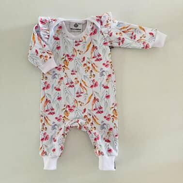 Baby Bodysuits - Worm Wear Tasmania Bodysuits Worm Wear Tasmania 000 Winter Bodysuit Redgum Ruffle