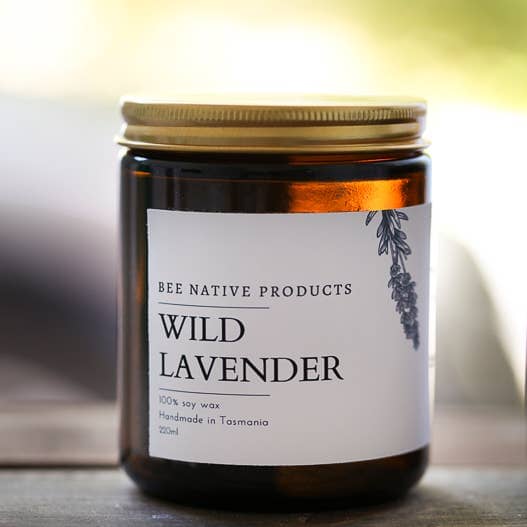 Bee Native - Soy Candle Candles Bee Native Products Wild Lavender Medium 