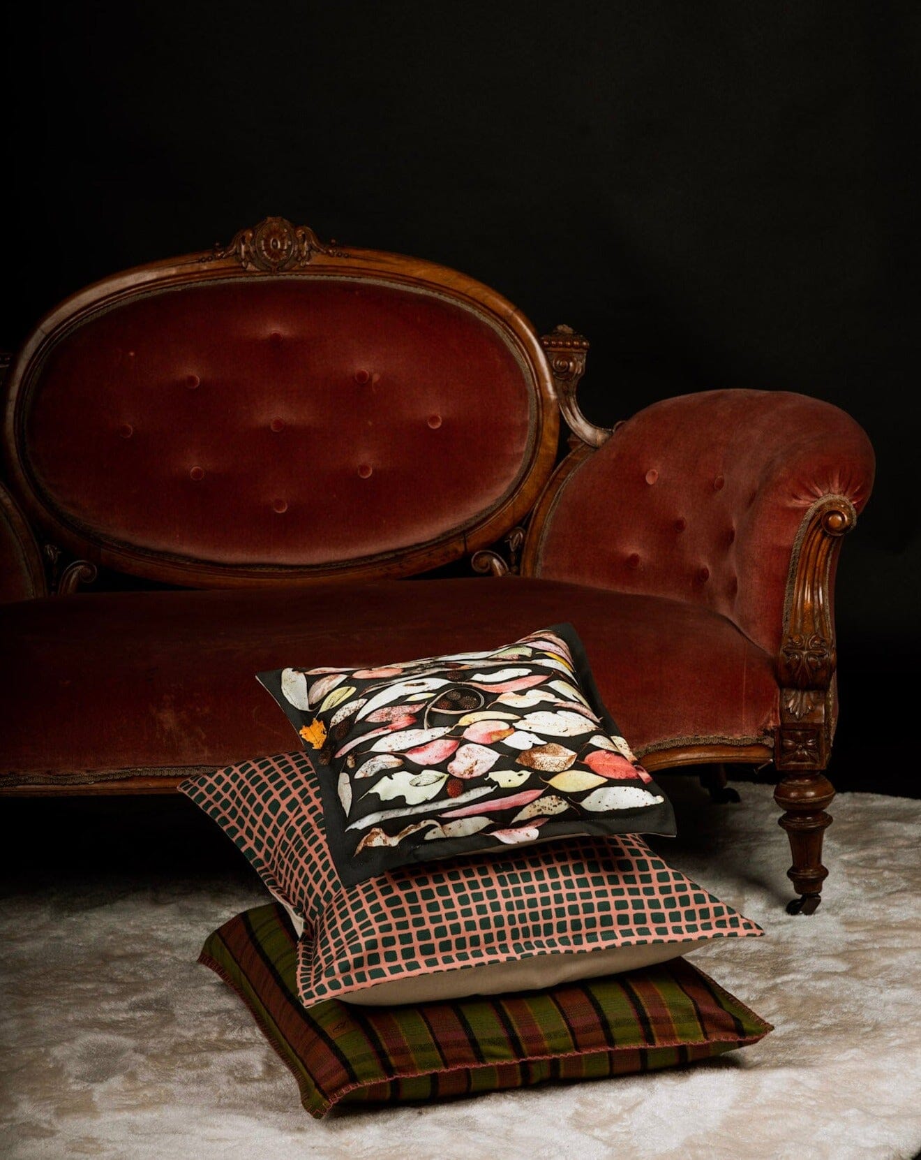 Canvas Cushion - Autumn Forager Cushions The Spotted Quoll 