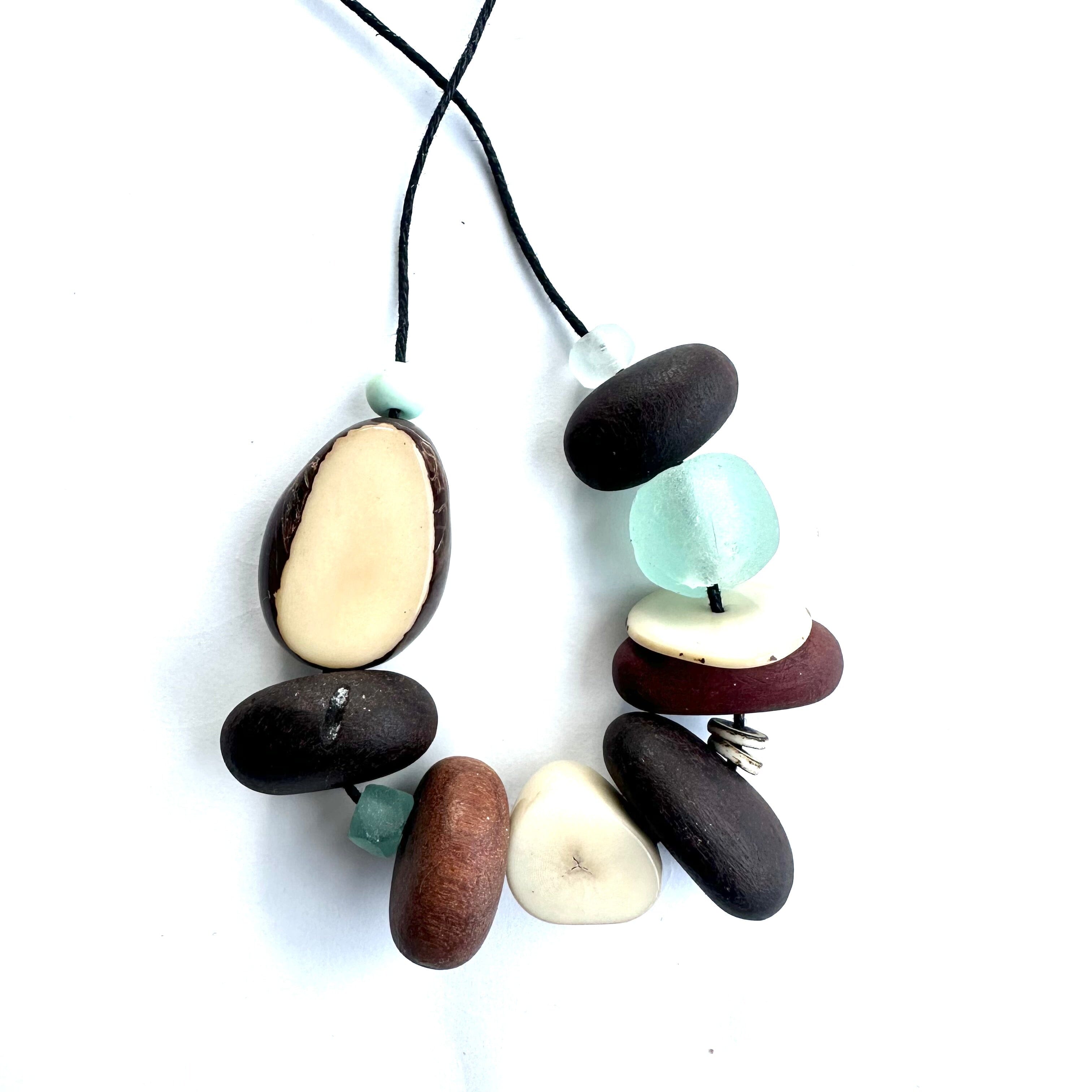 Eco Beads Necklaces - Fruit Loot Eco Beads The Spotted Quoll Seafoam 