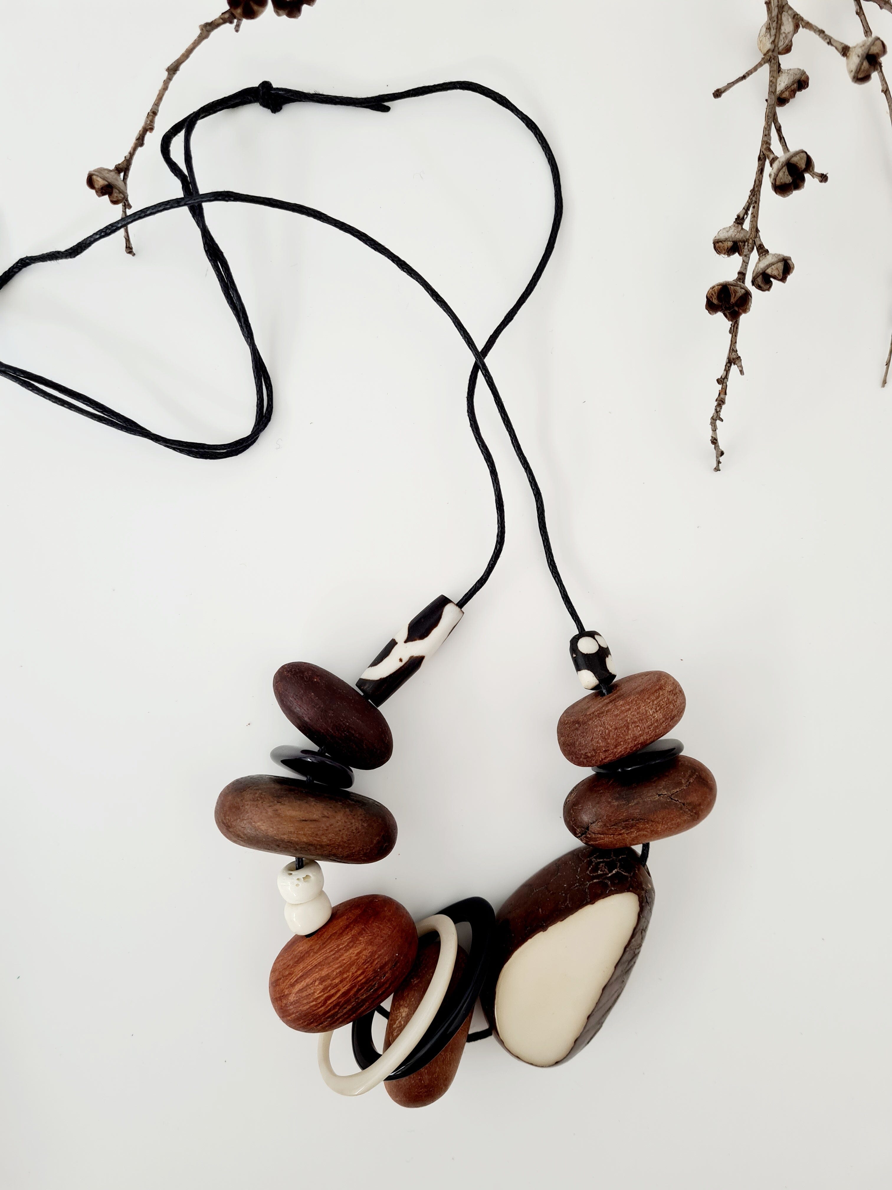 Eco Beads Necklaces Eco Beads The Spotted Quoll Mono Madness 