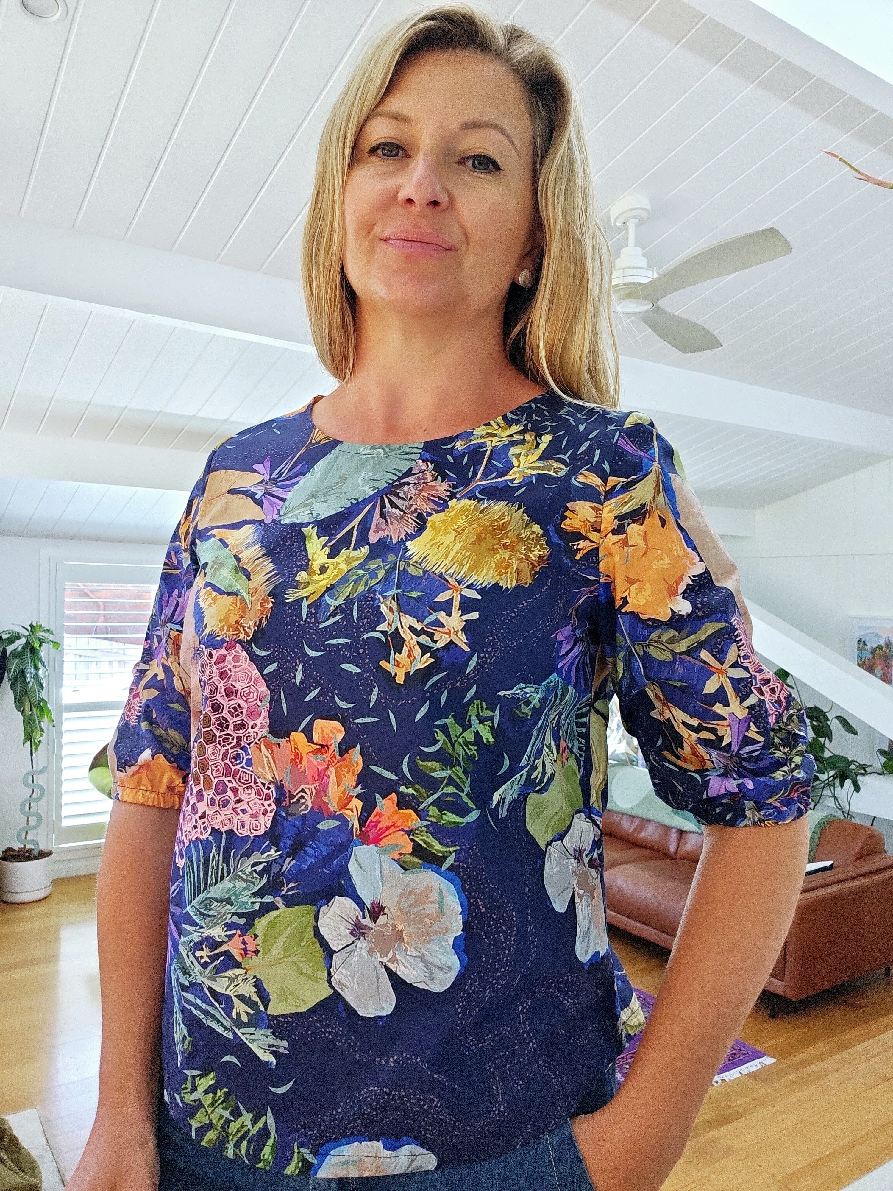 Lady Jane Bishops Sleeve Poplin Blouse - No Bee No Me top The Spotted Quoll 
