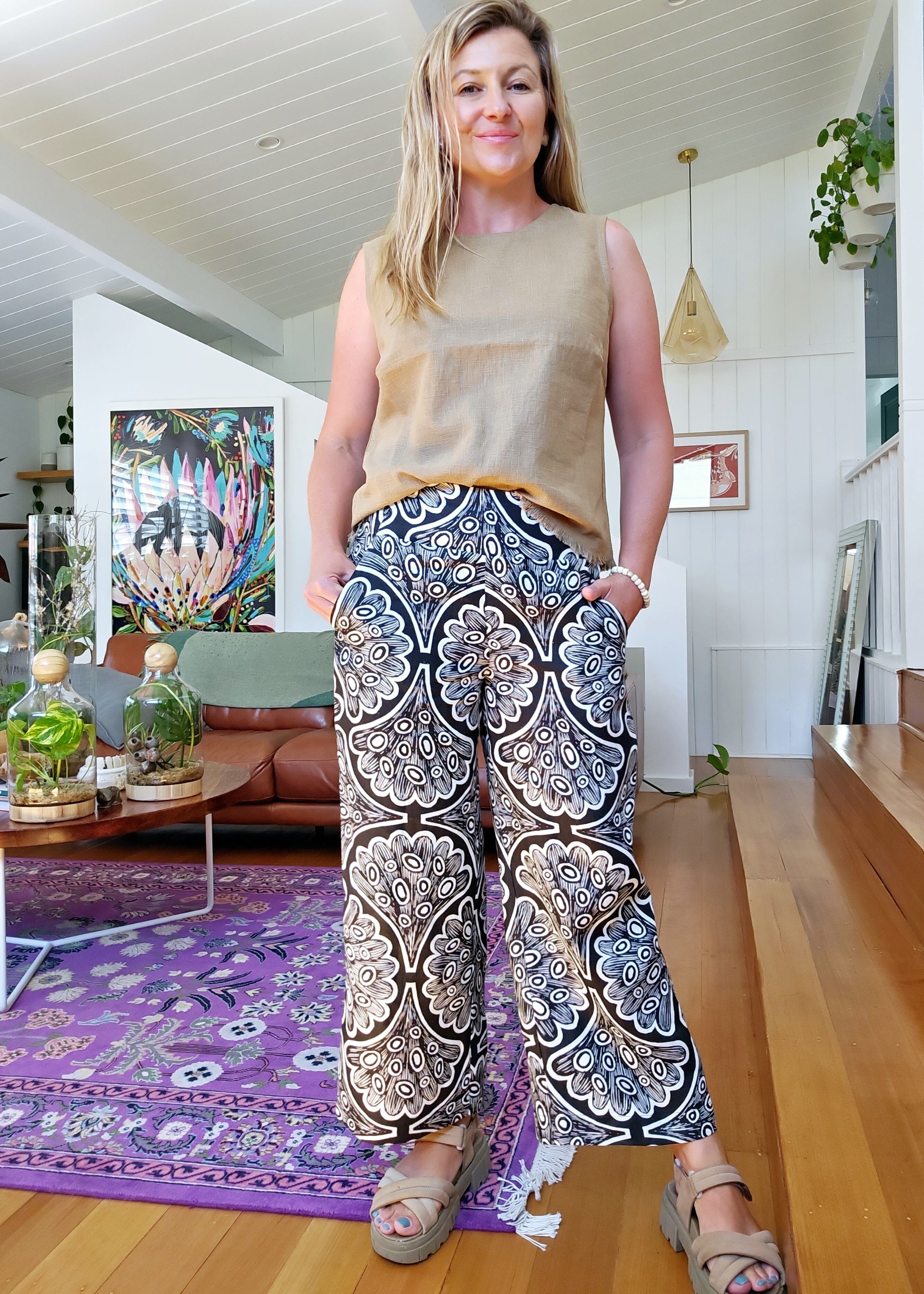 Lottie Culottes - Galaxias Fish Scales Pants The Spotted Quoll 