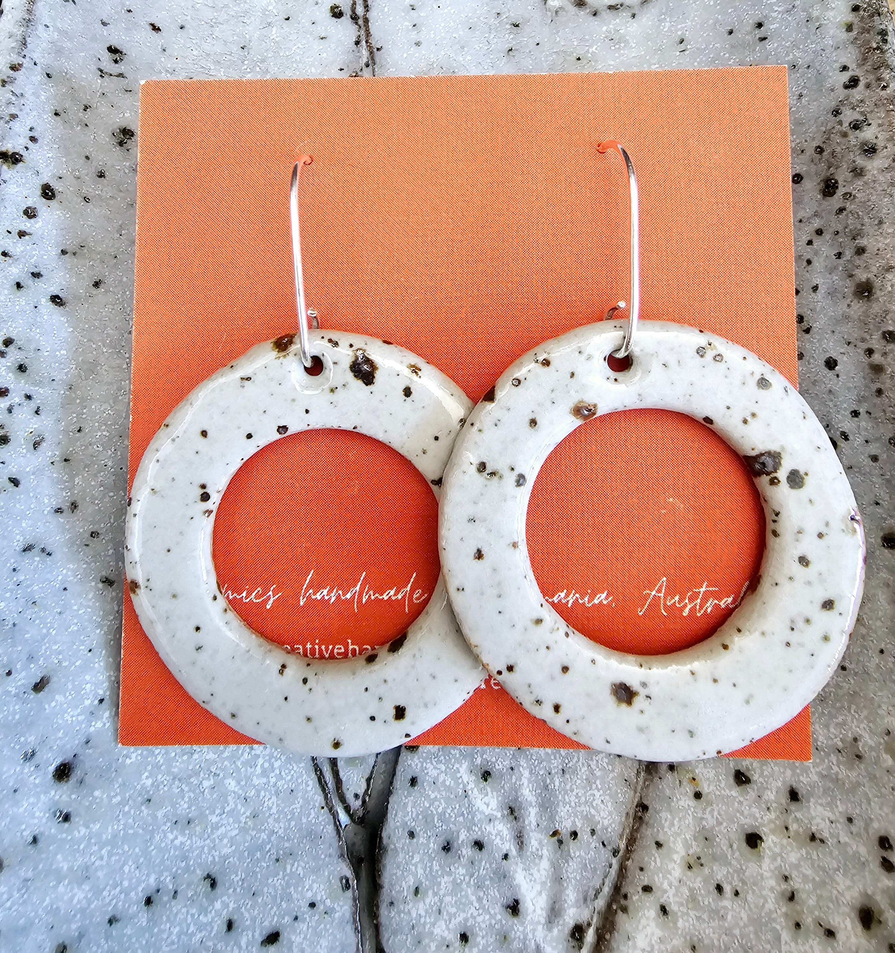 Ceramic Drop Earrings - DOT Creative Tasmania Earrings DOT creative Donuts 