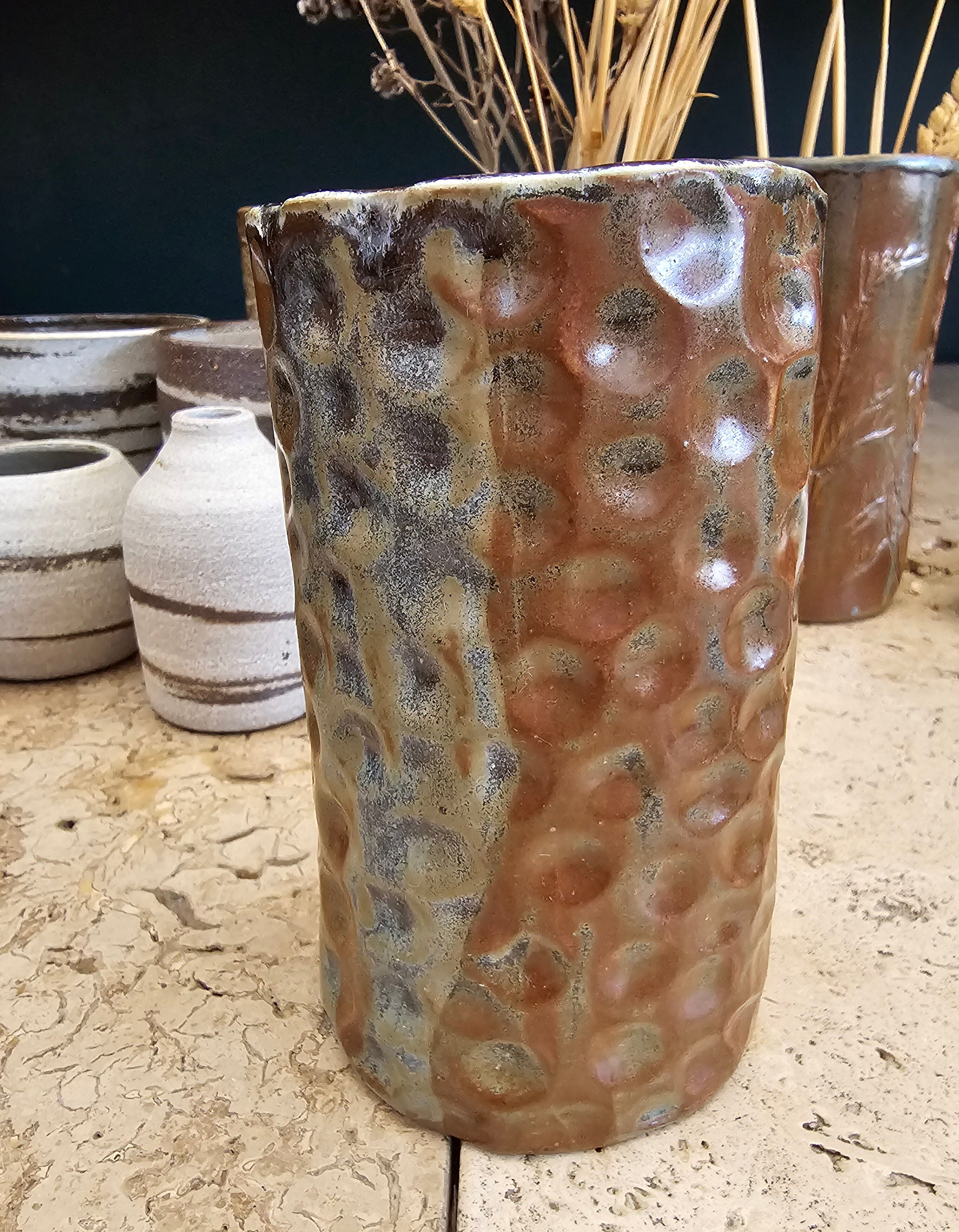 Ceramic Vases - DOT Creative Tasmania Vase DOT creative 150mm Tall Dimple 