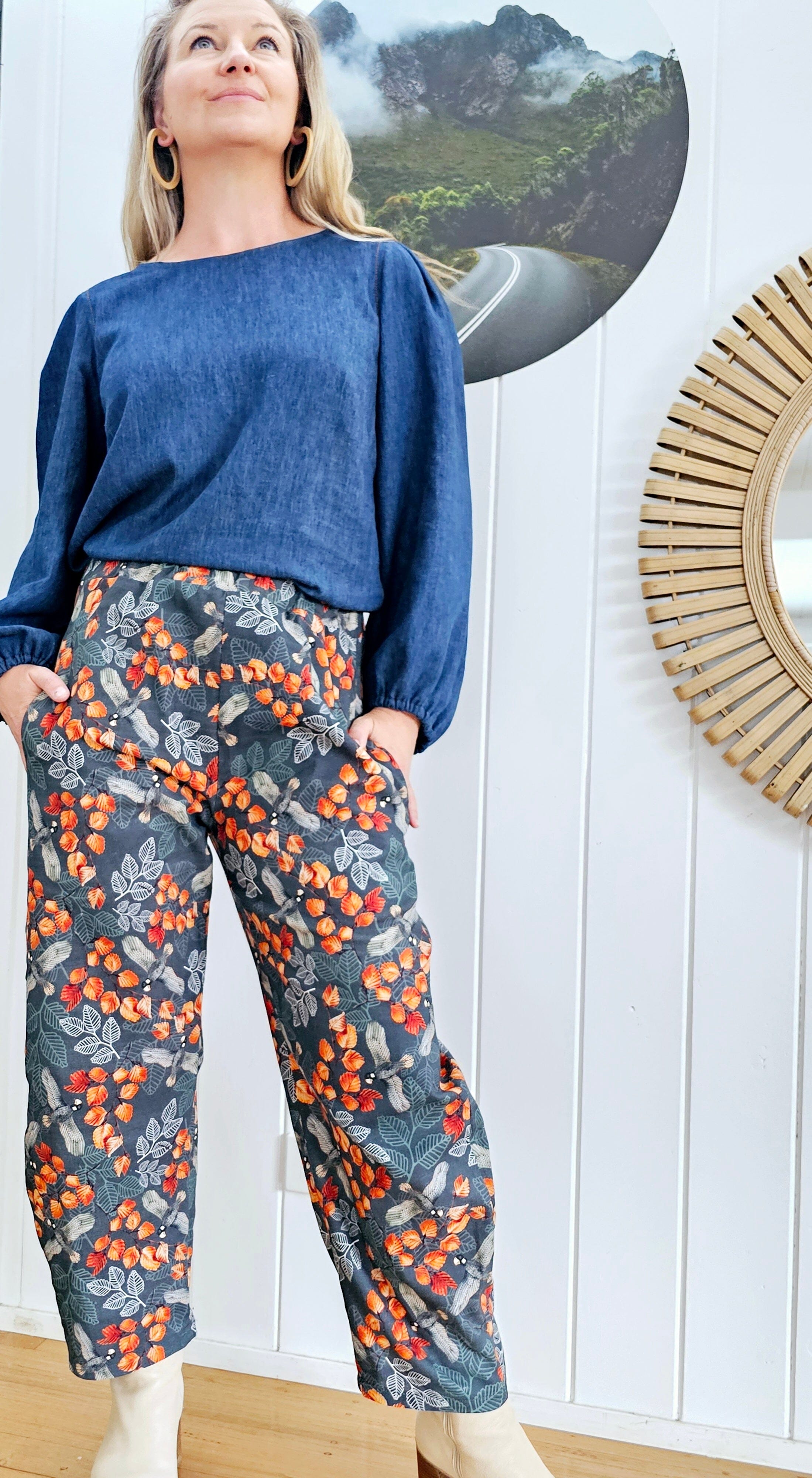 Bob Pant Linen/Hemp - Turning Fagus Pants The Spotted Quoll 