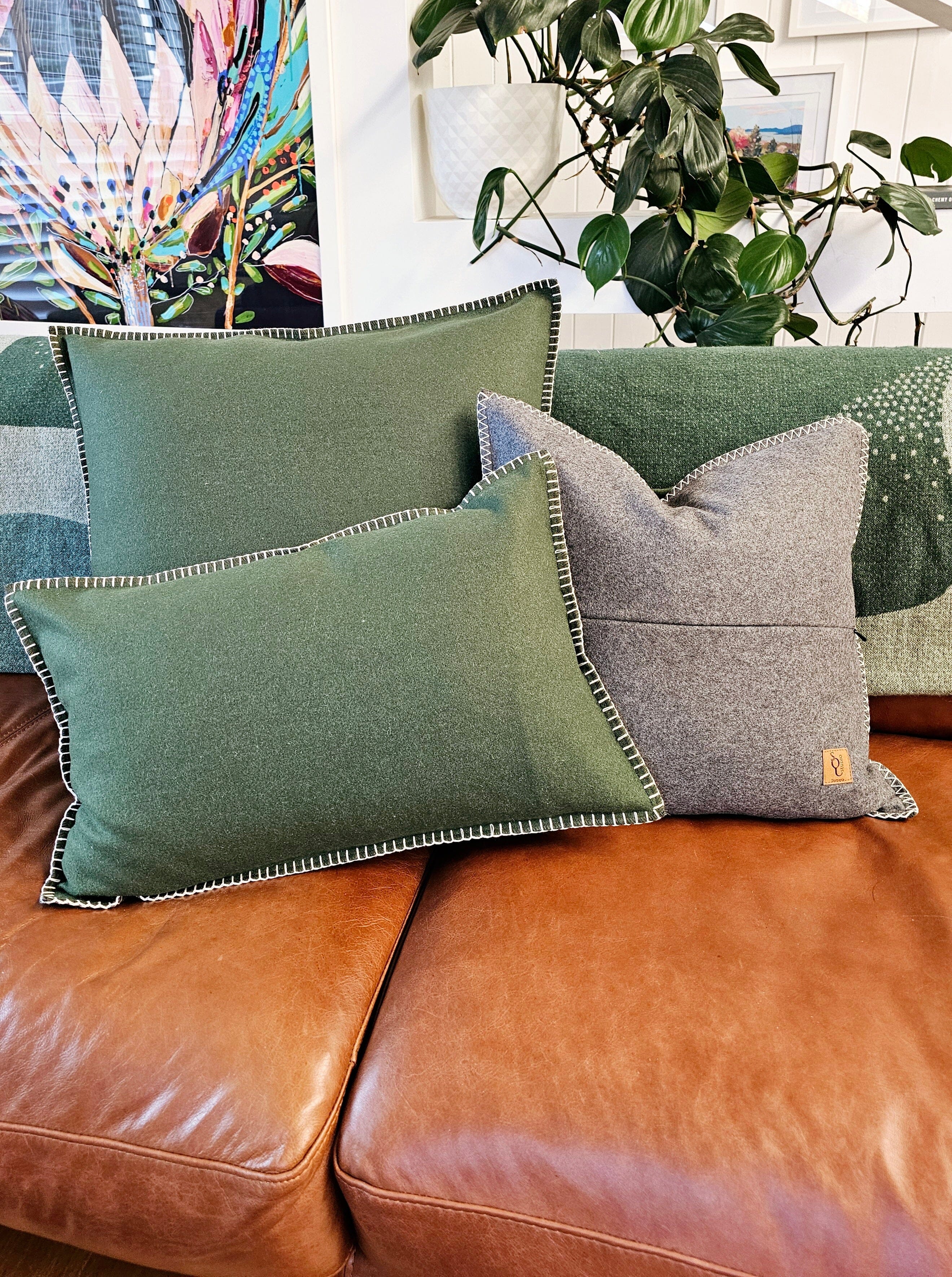 Forest & Storm Organic Wool Felt Cushions Cushions The Spotted Quoll Studio 