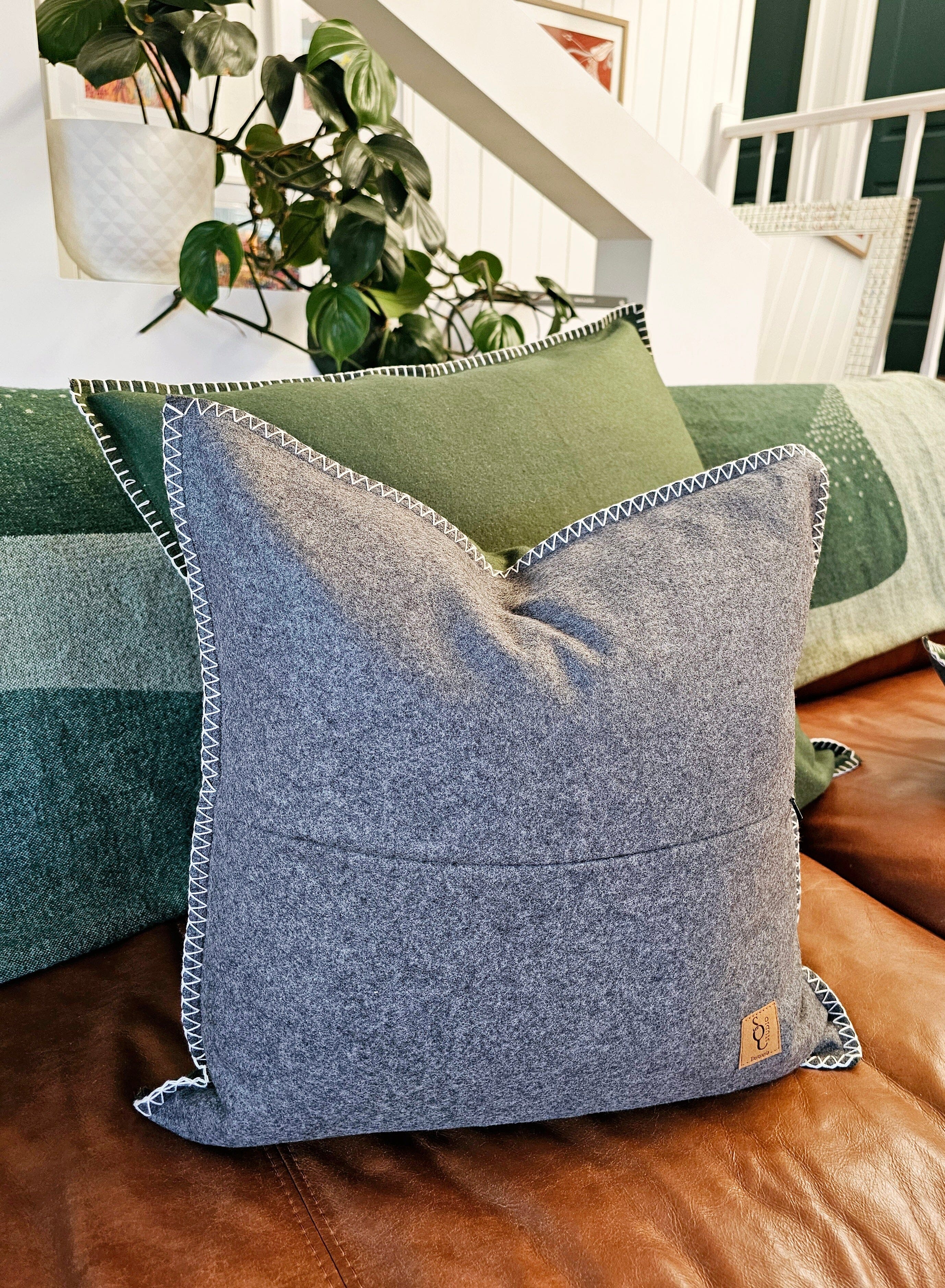 Forest & Storm Organic Wool Felt Cushions Cushions The Spotted Quoll Studio 