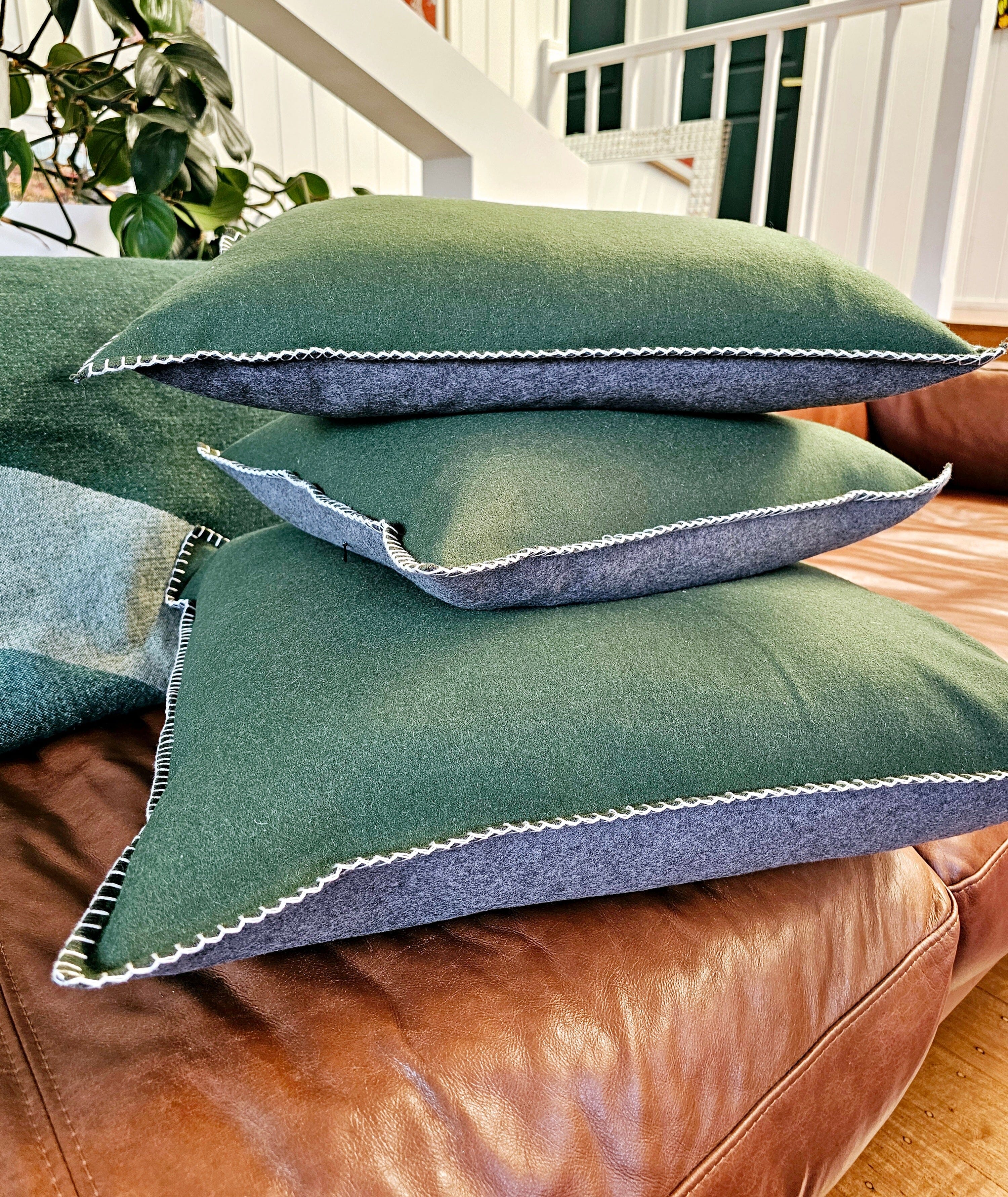 Forest & Storm Organic Wool Felt Cushions Cushions The Spotted Quoll Studio 