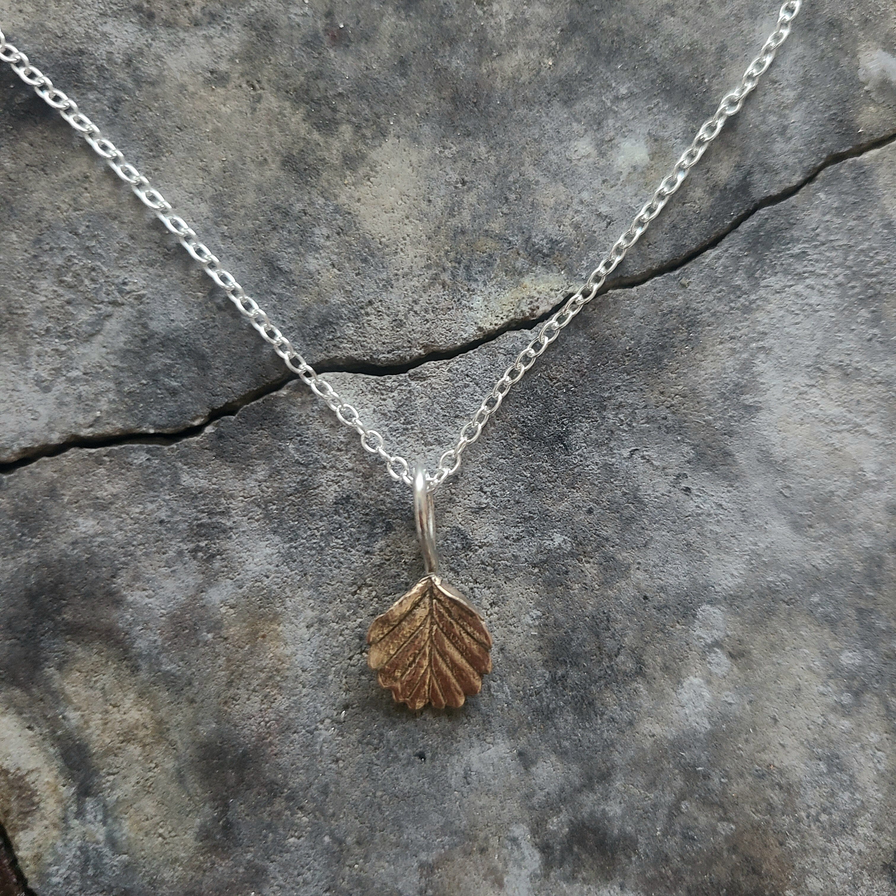 The Forest Adorned Necklaces - Janny McKinnon Jewellery Janny Small Sliver & Bronze Fagus 12mm 