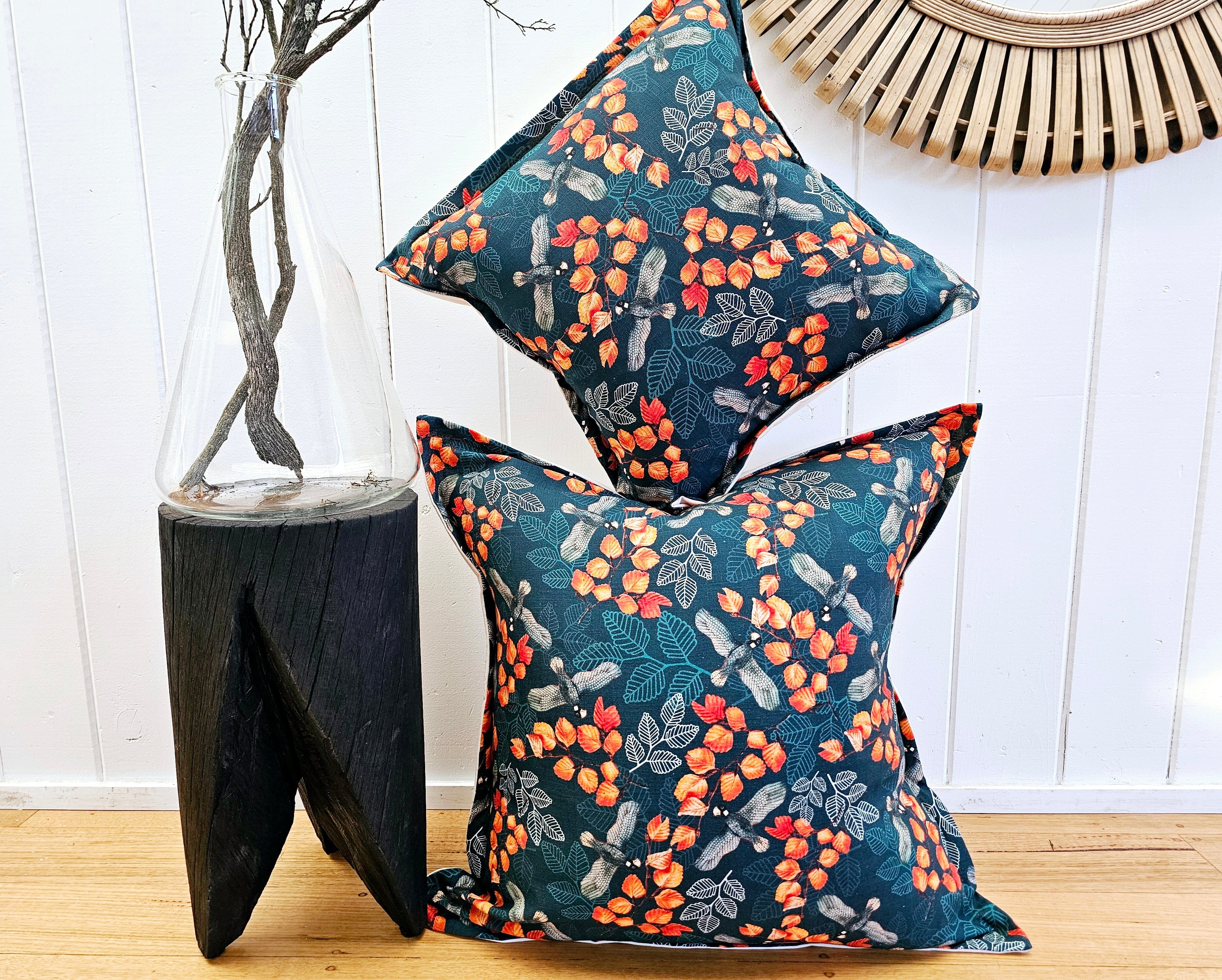 Organic Linen/Hemp Cushion- Turning Fagus Cushions The Spotted Quoll 45 x 45cm 