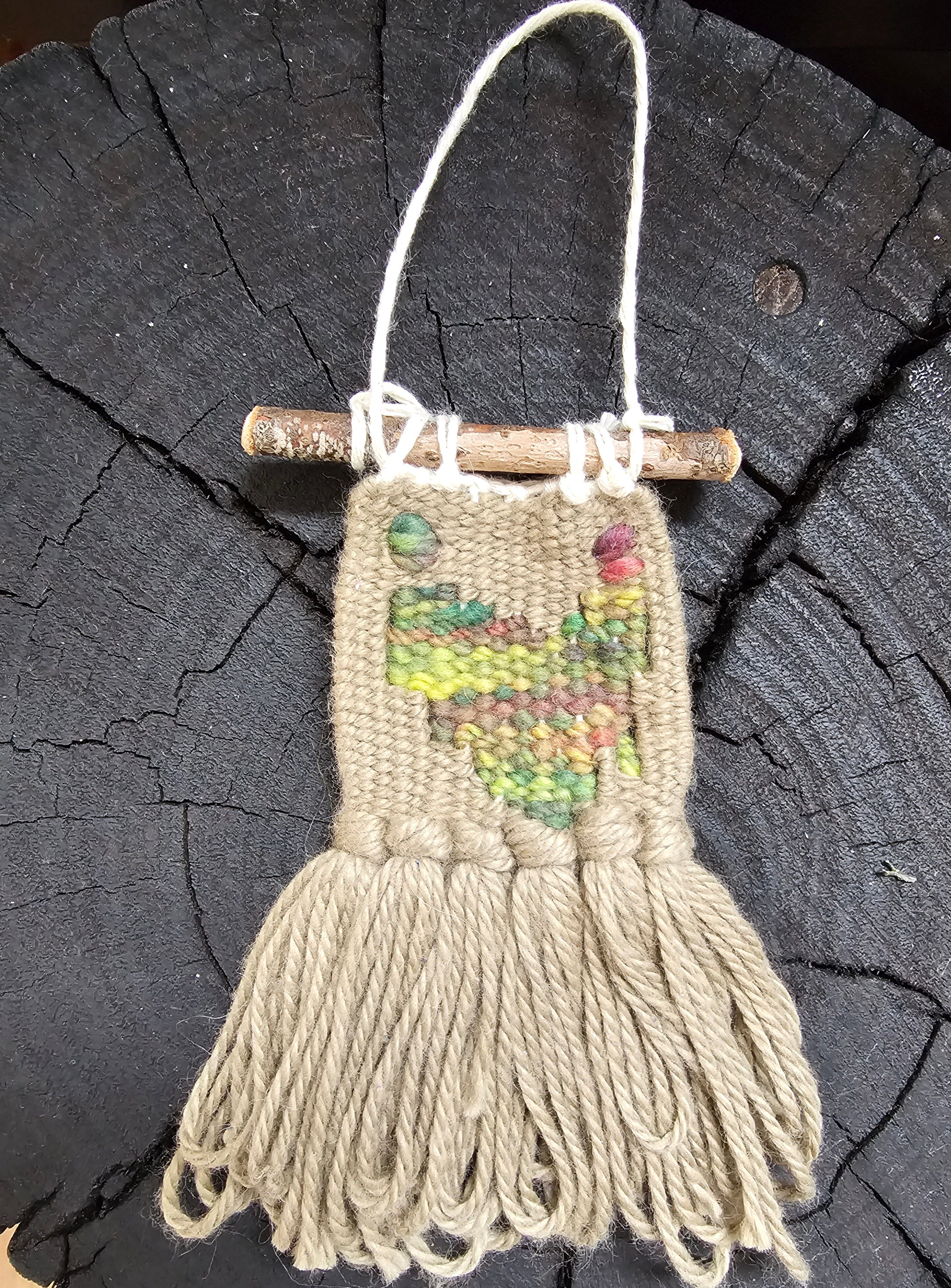 Tiny Island of Lutruwita Weaving - Alarnee Creations Wall Art Alarnee Creations Coco & Multi 