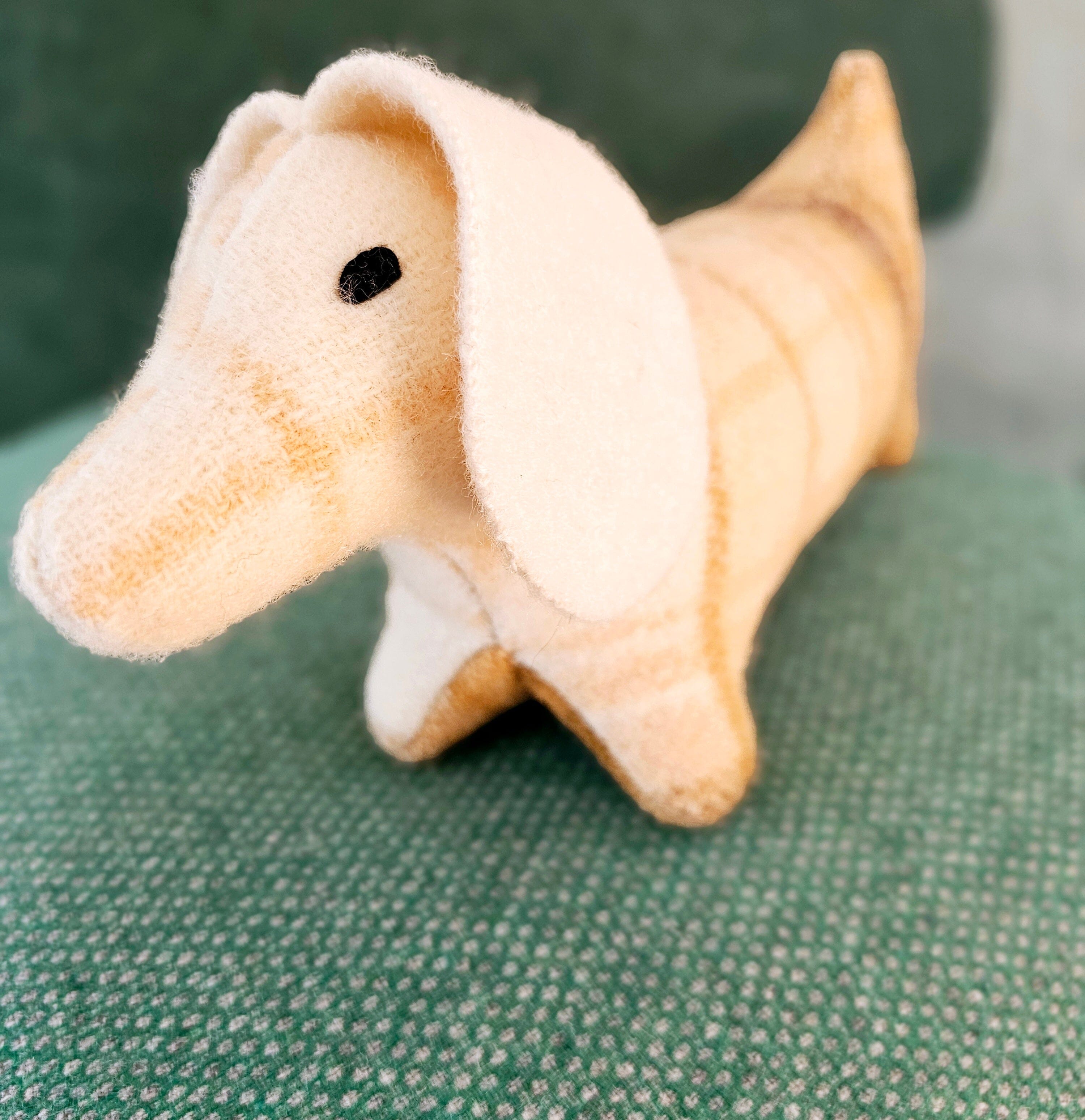 Woolie Friends by Sixpence soft toy Sixpence Dachshund Sammy 