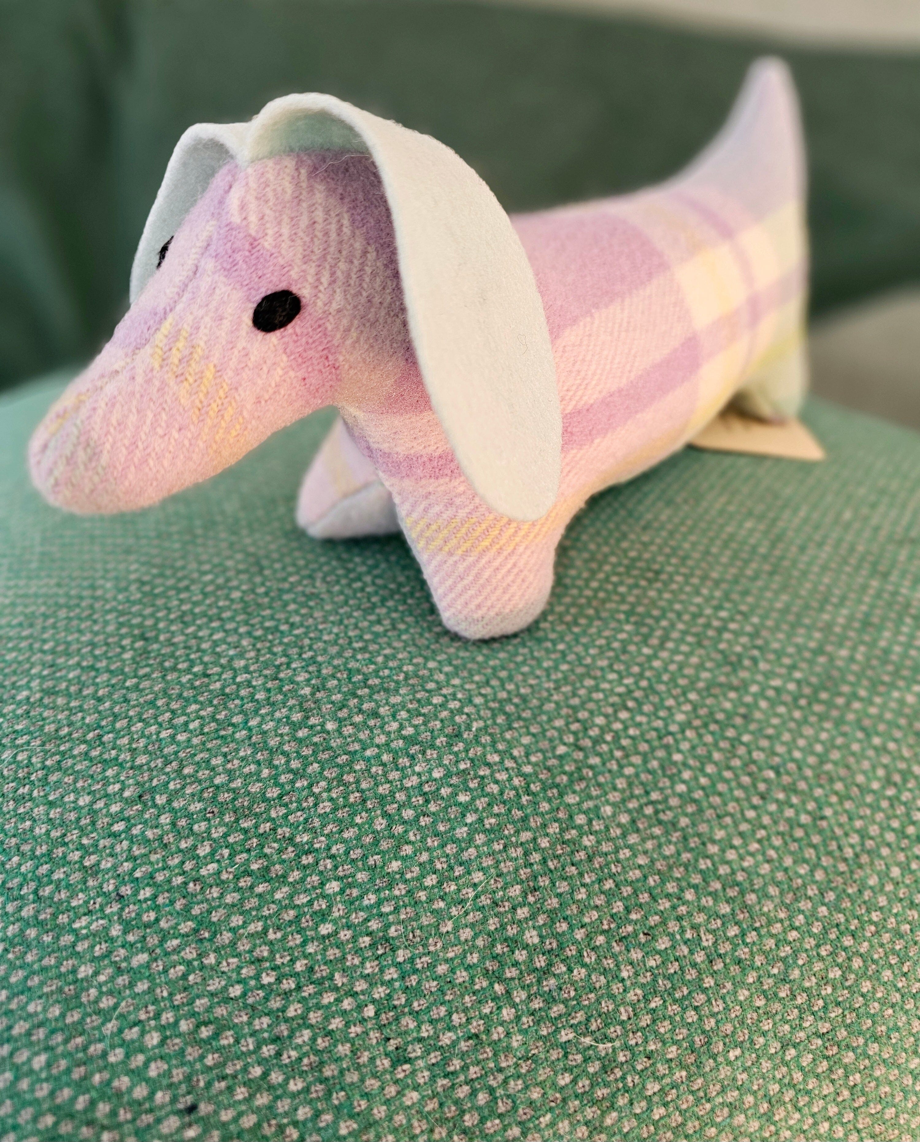 Woolie Friends by Sixpence soft toy Sixpence Dachshund Sally 