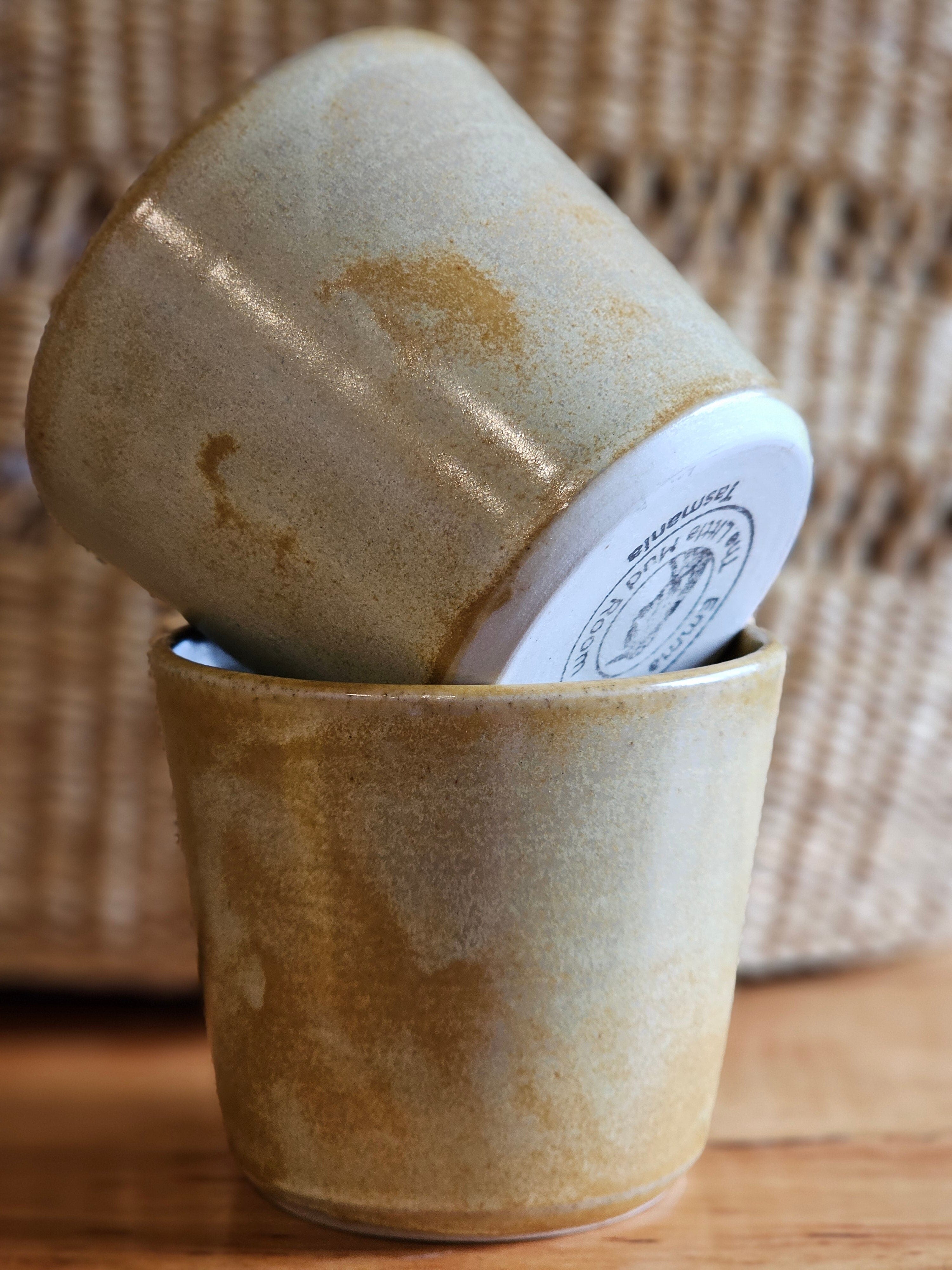 Ceramic Latte Cups- The Little Mud Room ceramics The Little Mud Room Mustard Latte 