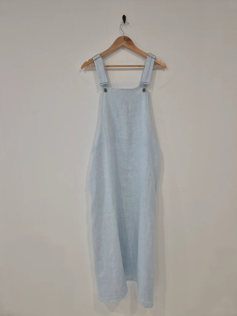 Montaigne Linen Overall Style Dress Dress Etika Mint 