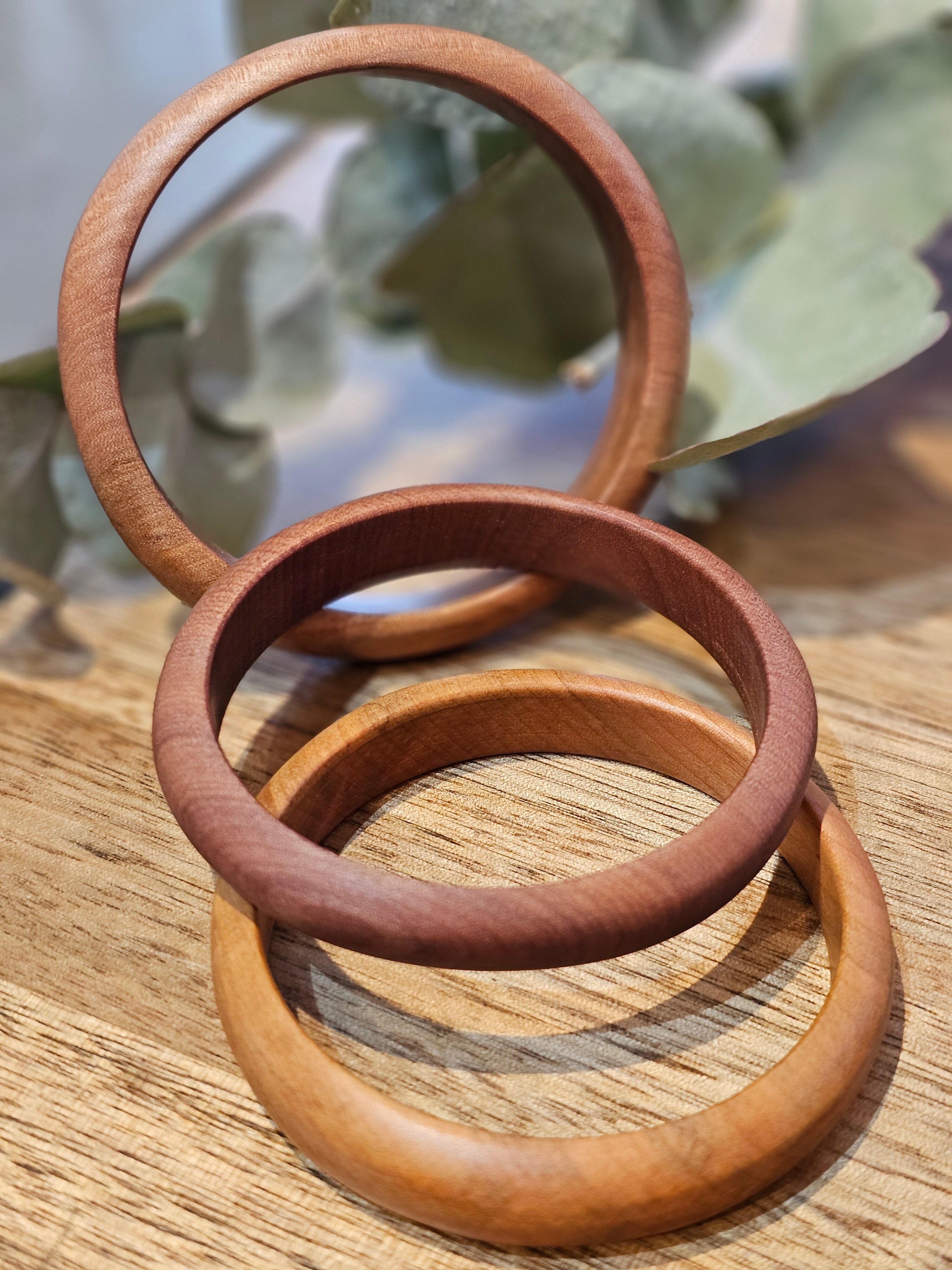 Tasmanian Timber Jewellery - Kate O'Farrell Design Bangle Kate O' Farrell Bangle Skinny (Myrtle) 