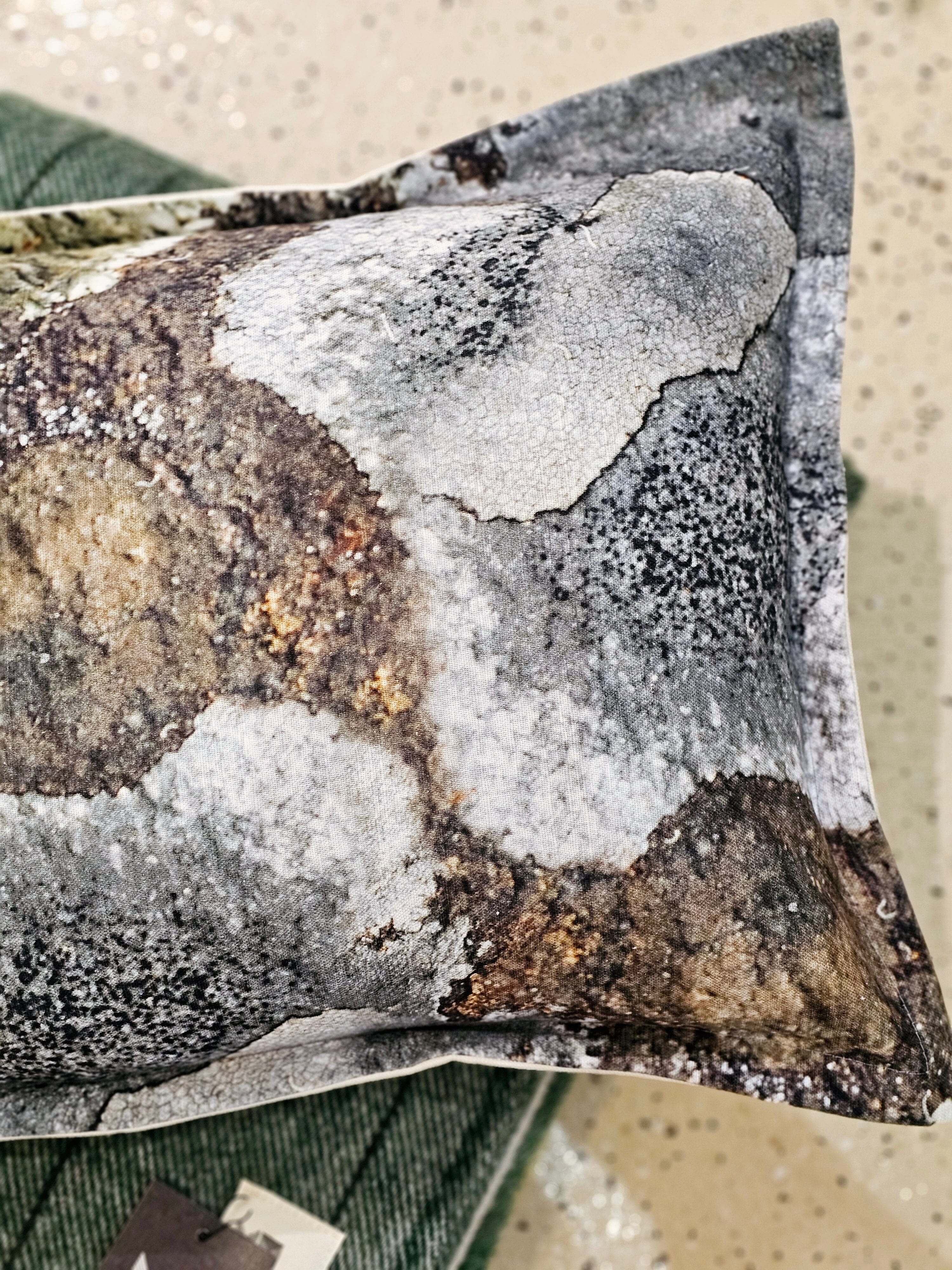 Organic Linen/Hemp Cushion- Cool Climate Lichen Cushions The Spotted Quoll 