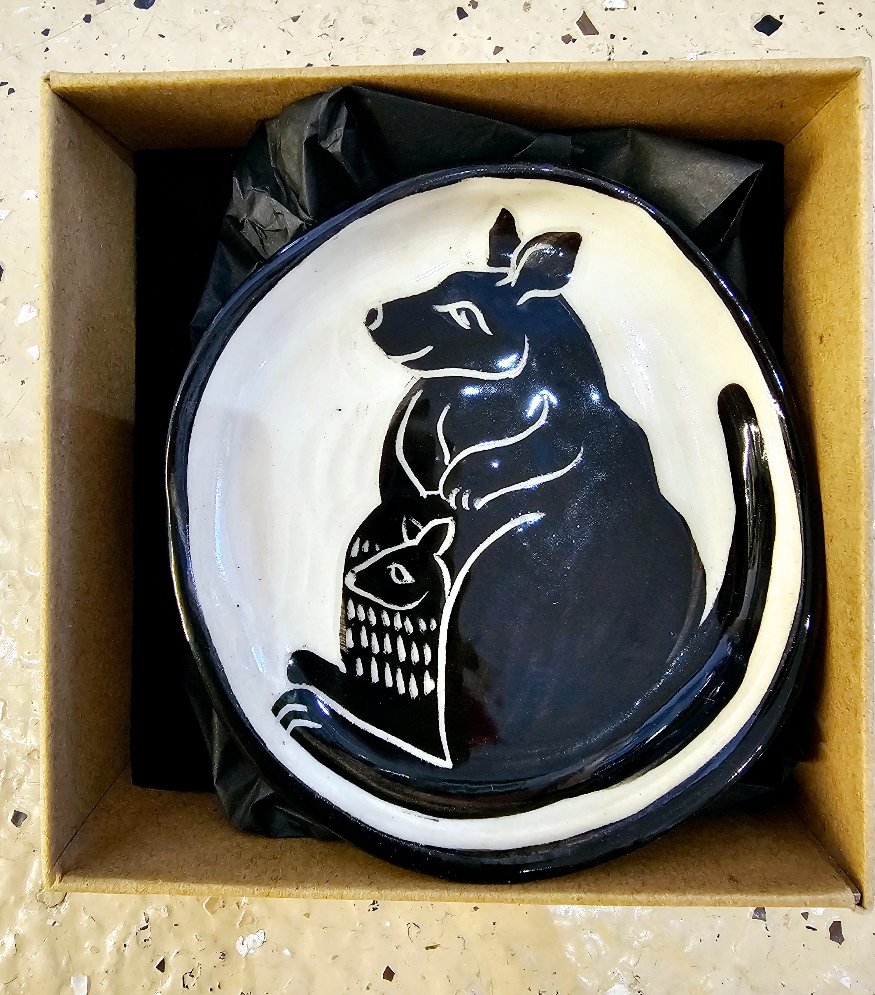 Aurora Fae Gift Box Trinket Dishes Ceramics The Aurora Fae Pademelon Black 