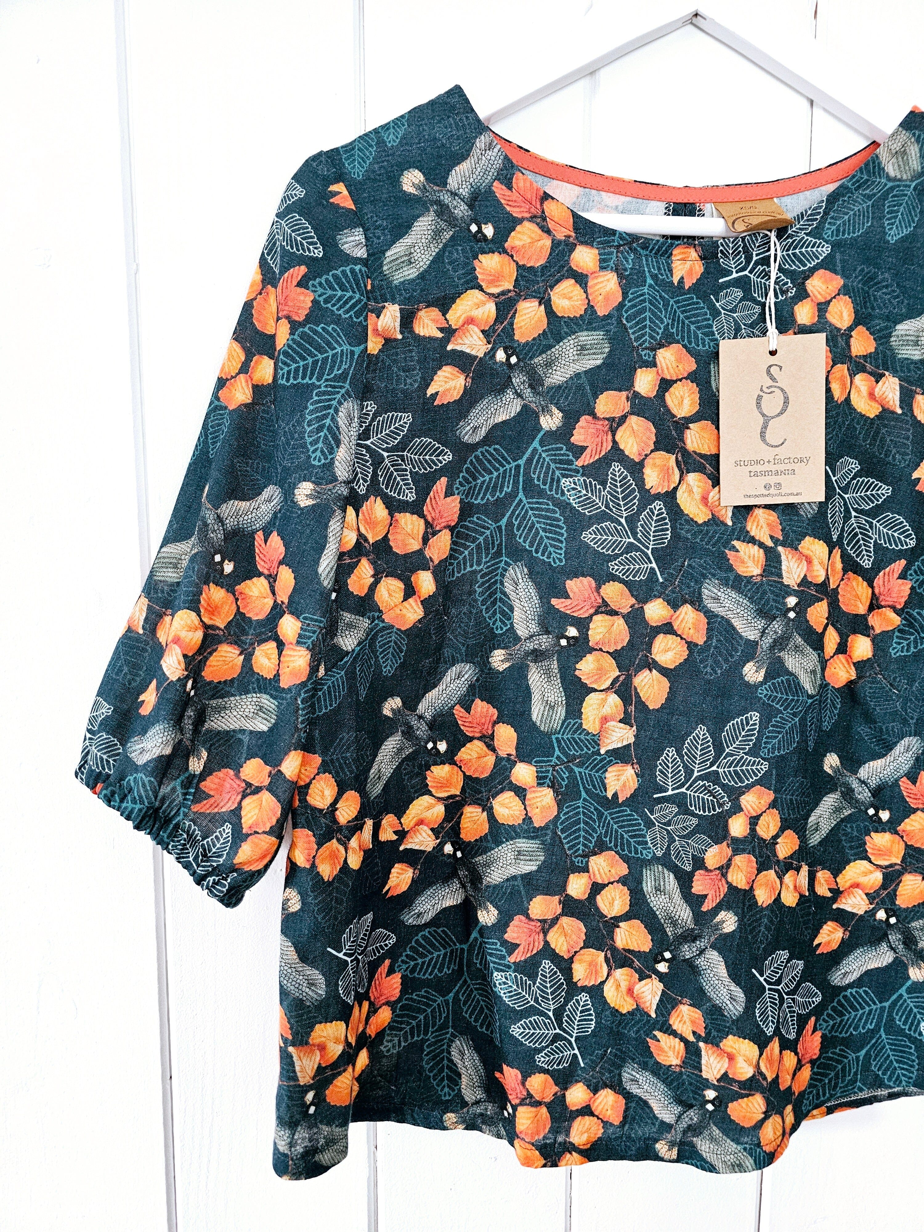 Fabric Double Muslin Organic Cotton - By The Metre fabric The Spotted Quoll Studio .5M Turning Fagus 