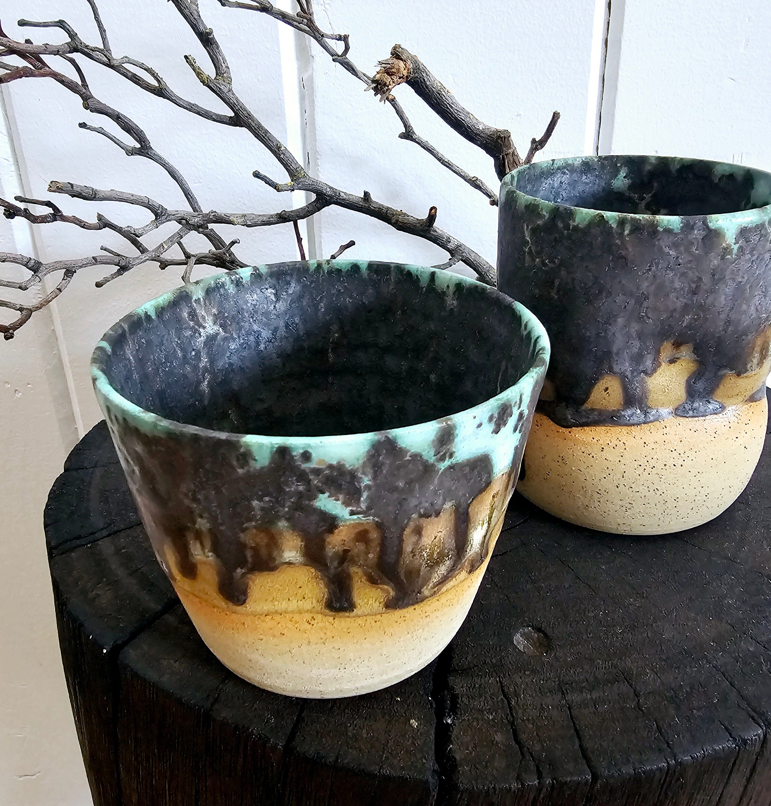 Blackwood Ceramics Dimple Cups Ceramics Blackwood Ceramics Jade Desert 