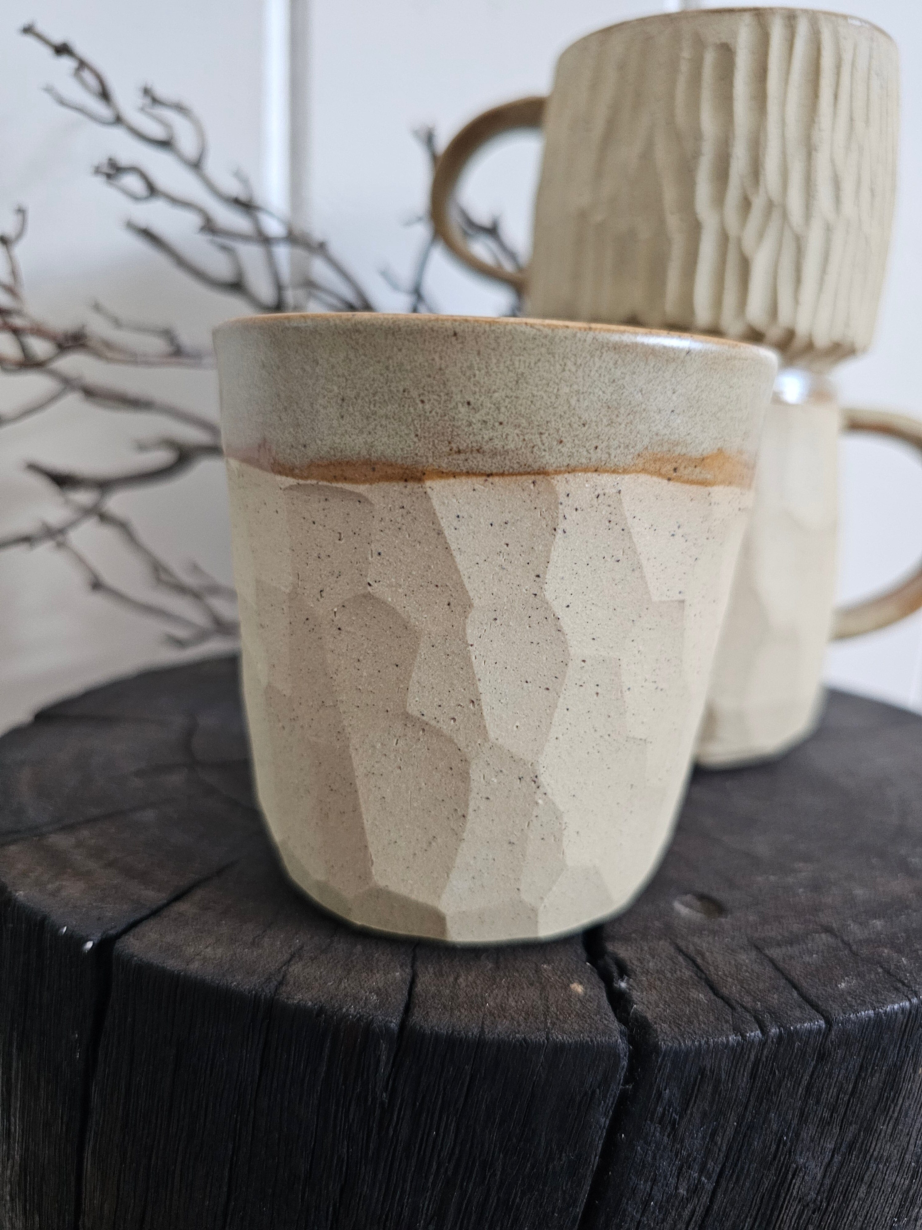 Blackwood Ceramics Faceted Cup & Mug Ceramics Blackwood Ceramics Earth Facet 