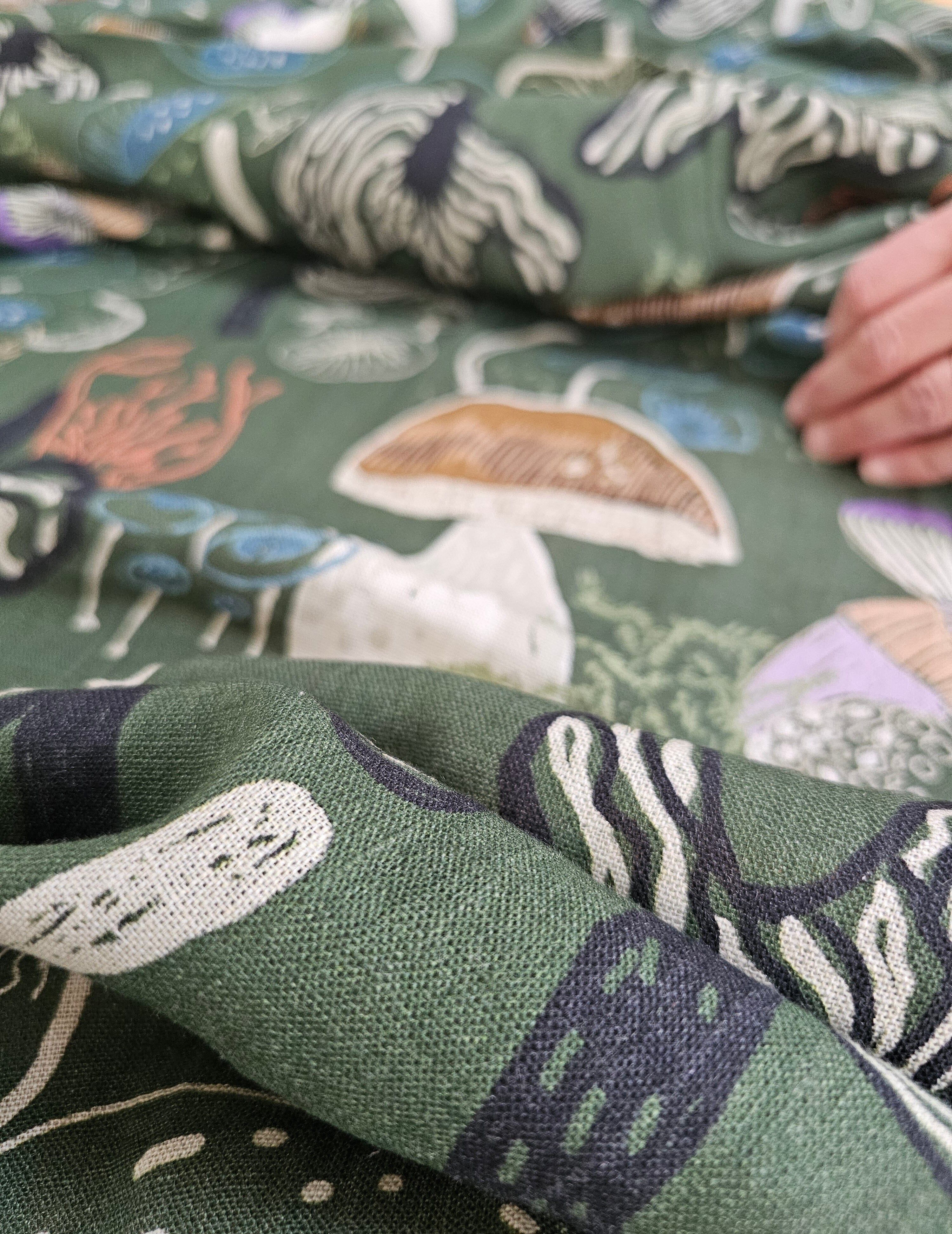 100% Pure Organic Linen by the metre fabric The Spotted Quoll Studio 