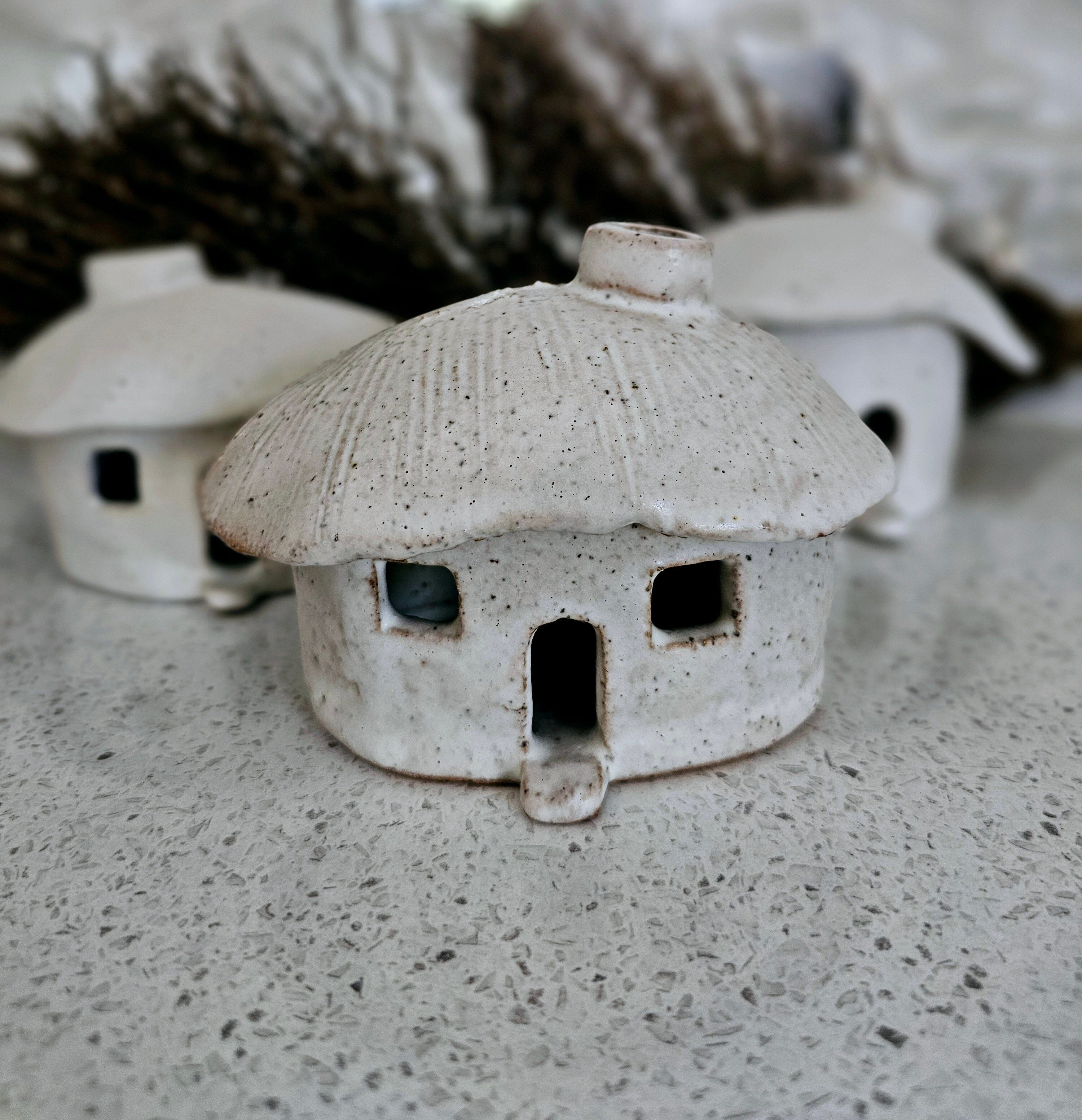 Ceramic Candle House - DOT Creative Tasmania candle holders DOT creative 