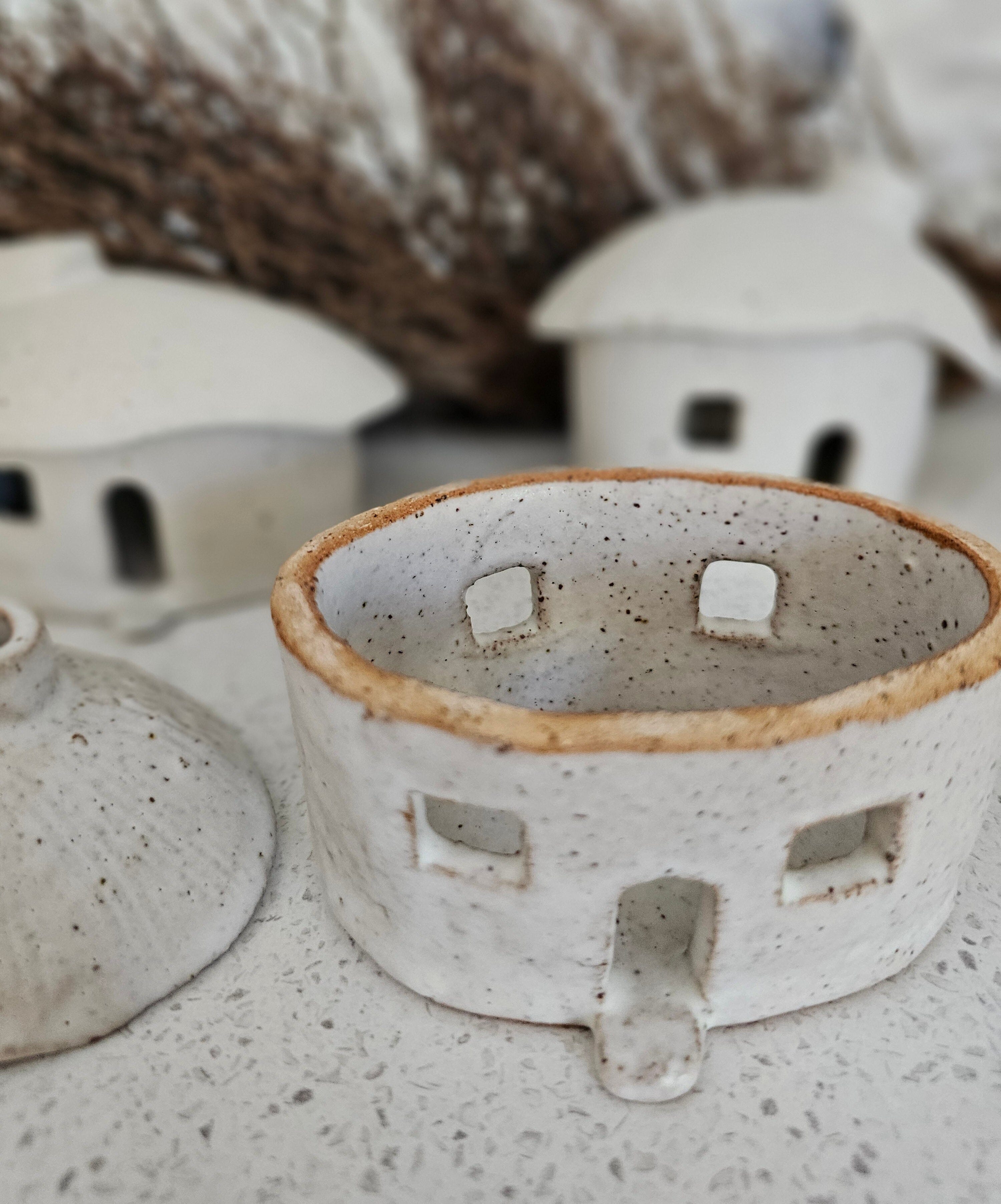 Ceramic Candle House - DOT Creative Tasmania candle holders DOT creative Light 