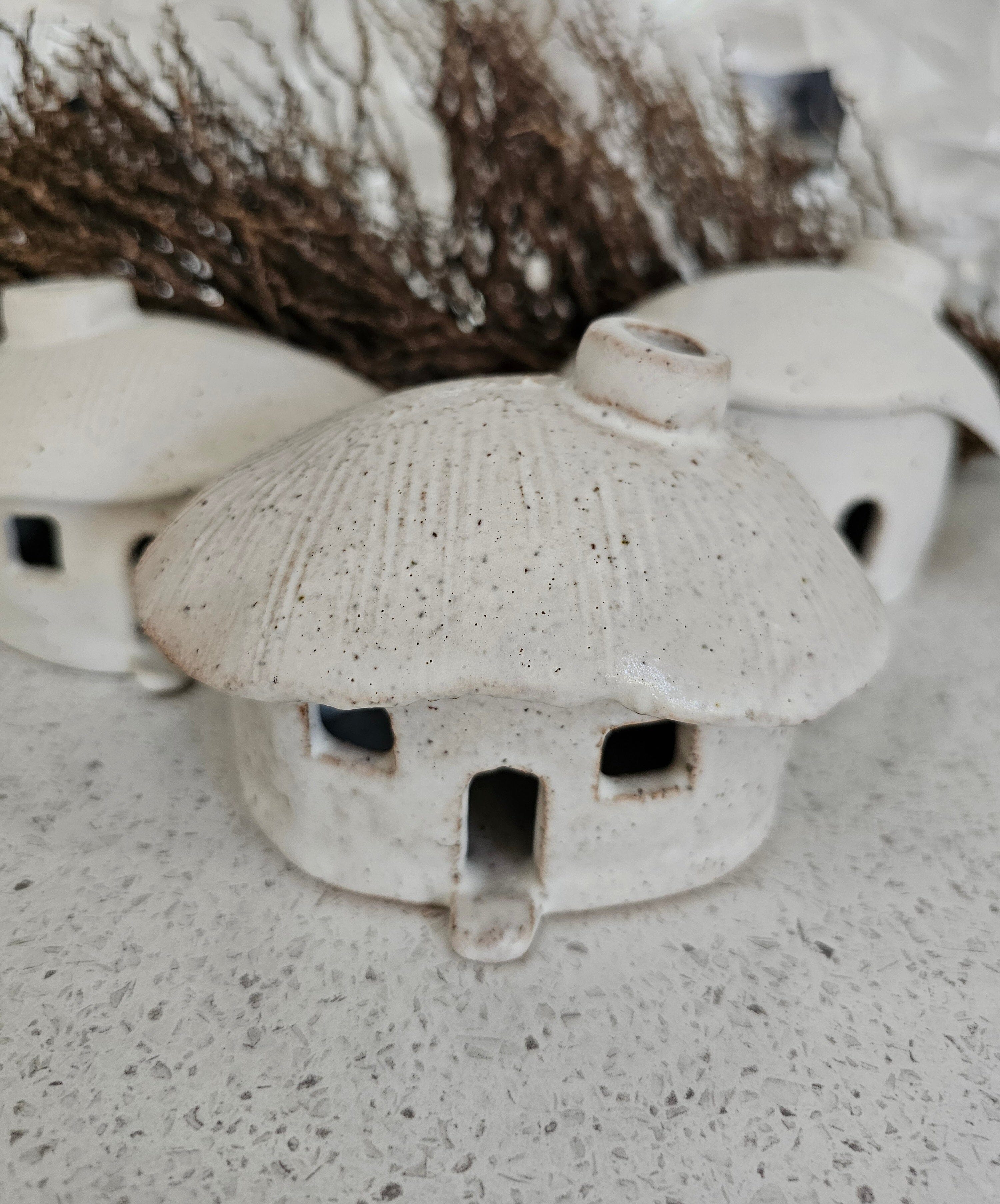 Ceramic Candle House - DOT Creative Tasmania candle holders DOT creative 