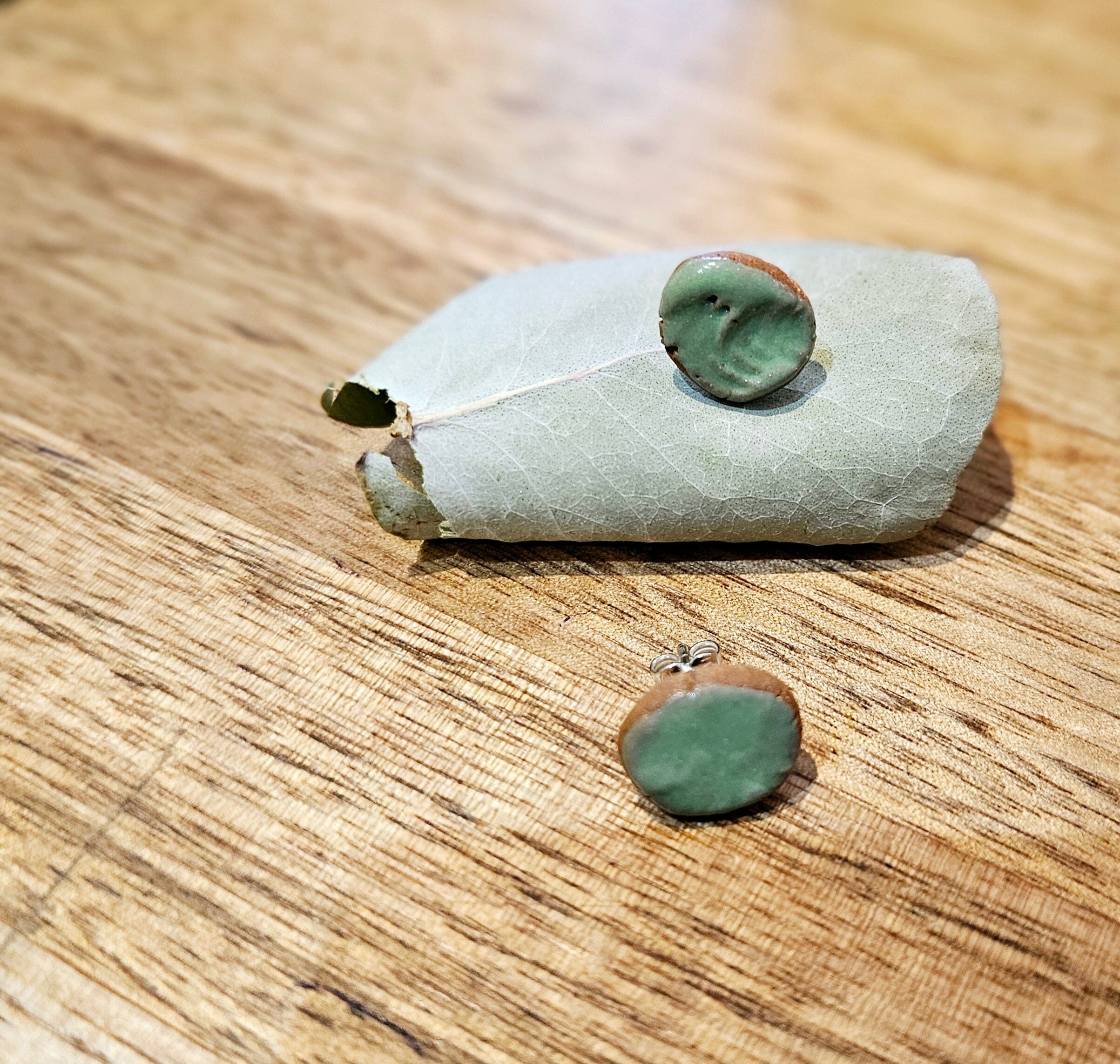 Ceramic & Silver Jewellery - Pencil Pines Earrings Jillian Jak & Meek Mud 