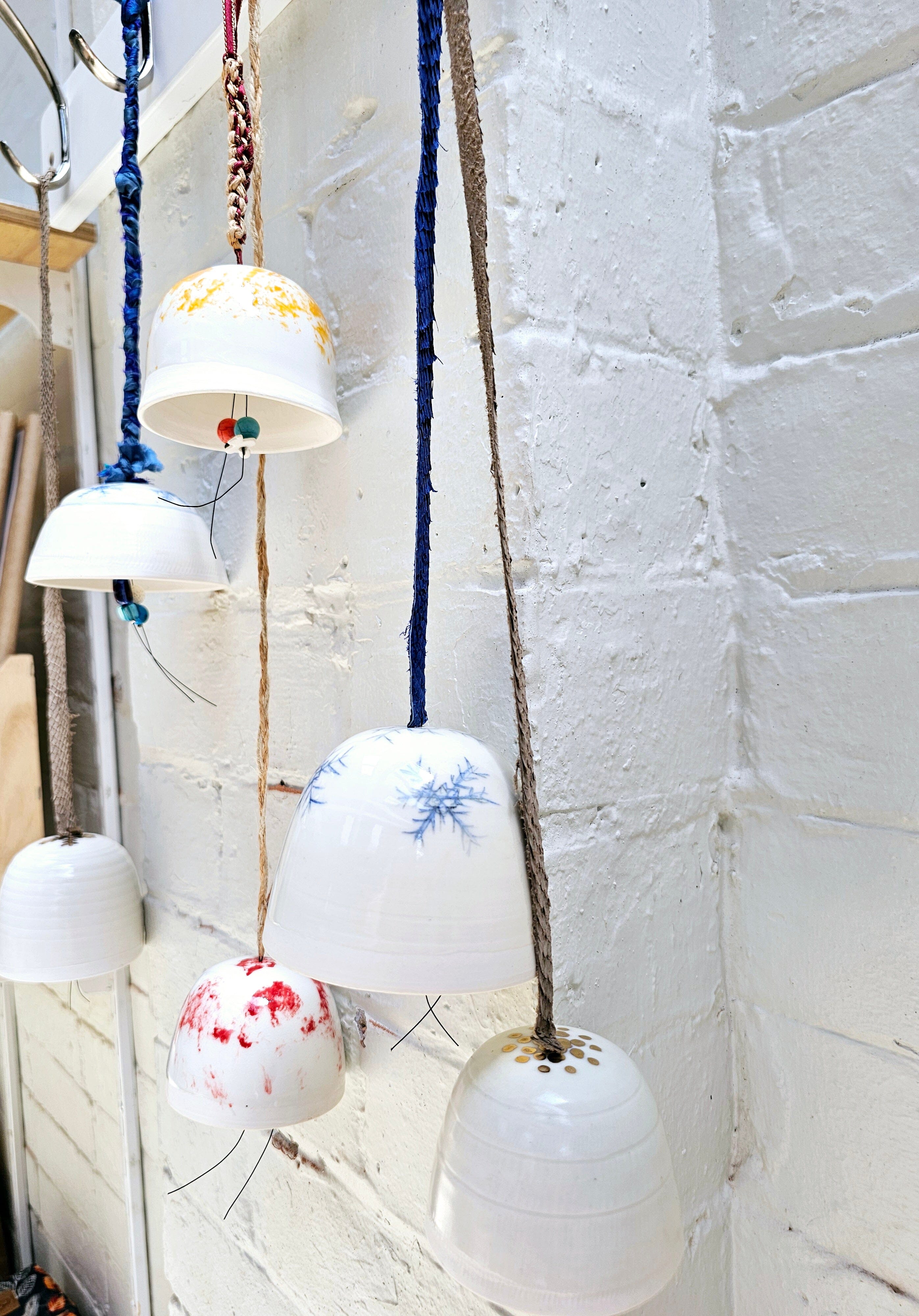 Arny Gyda Porcelain Bells - Tasmania ceramics Arny Gyda 