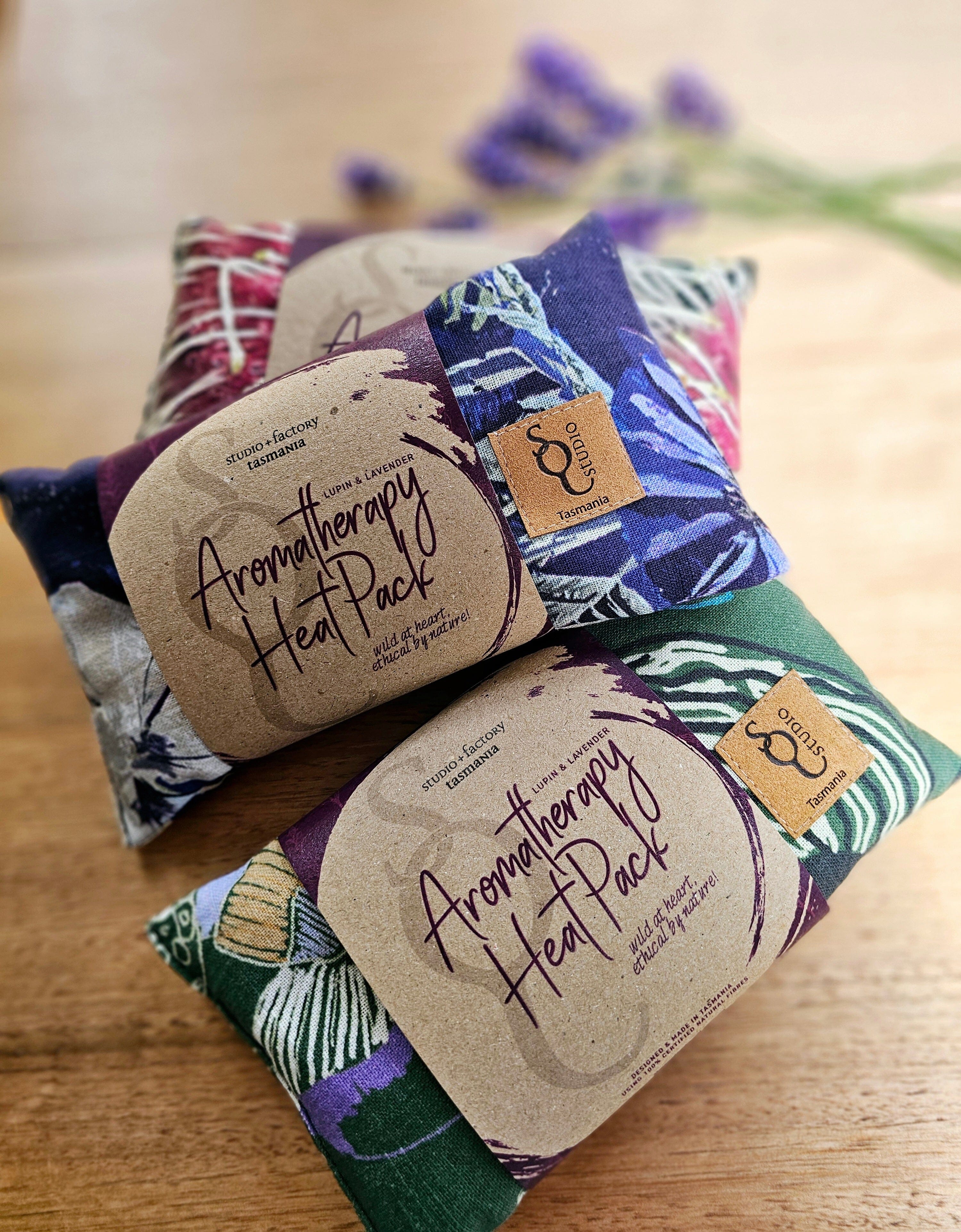 Aromatherapy Heat/Cold pack - Lupin & Lavender Heating Pads The Spotted Quoll 