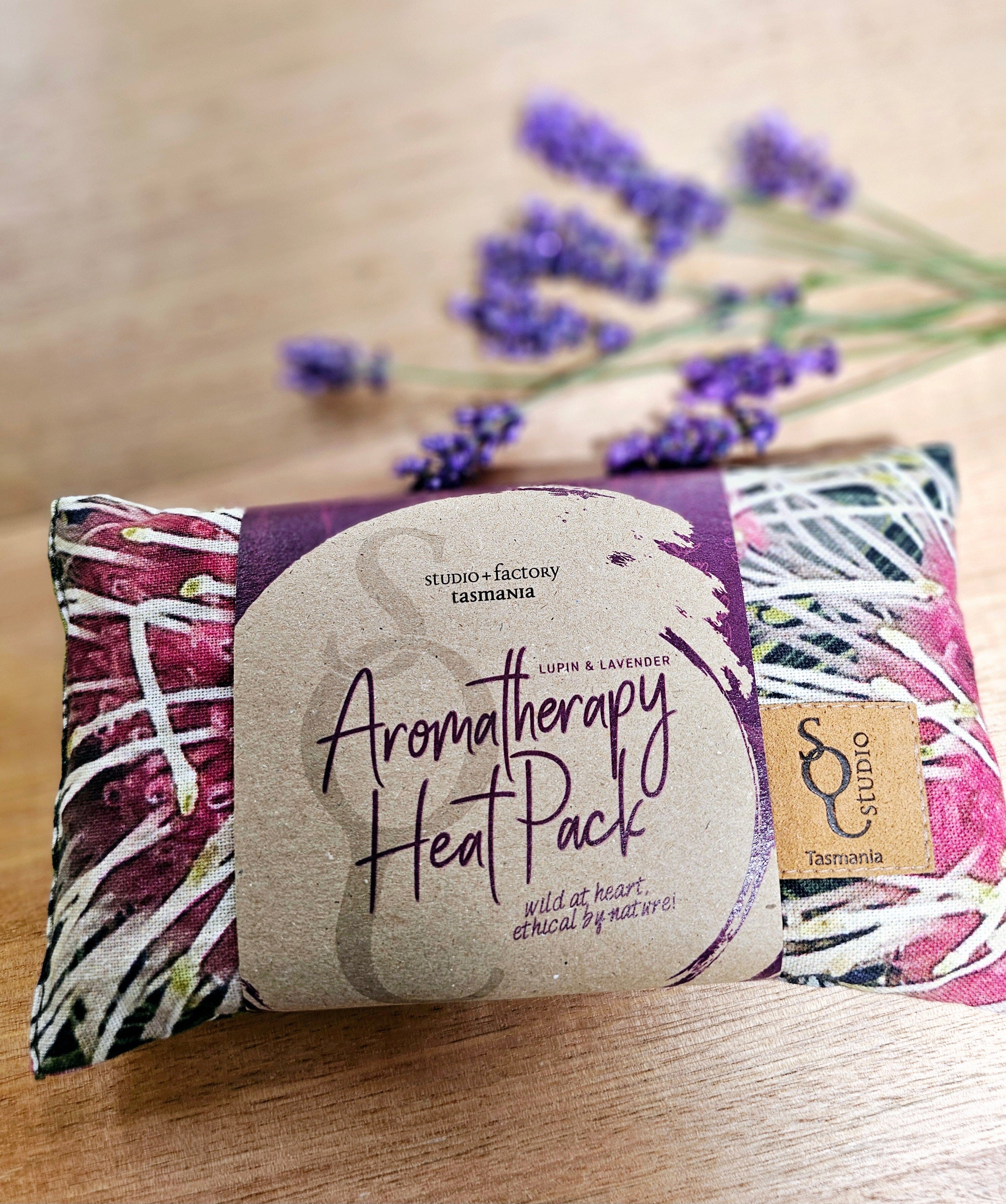 Aromatherapy Heat/Cold pack - Lupin & Lavender Heating Pads The Spotted Quoll Single Small Pincushion 