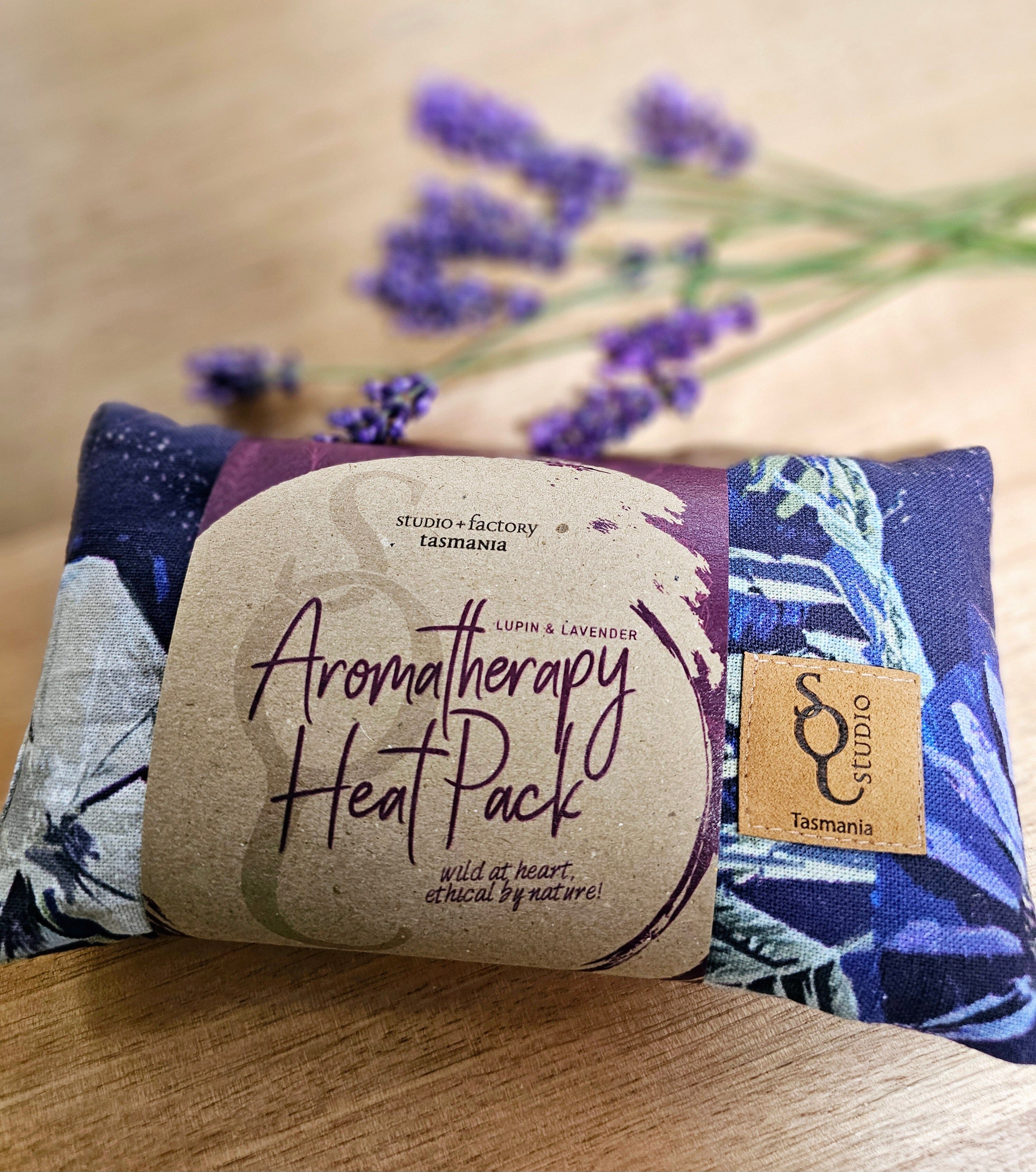 Aromatherapy Heat/Cold pack - Lupin & Lavender Heating Pads The Spotted Quoll Single Small No Bee No Me 