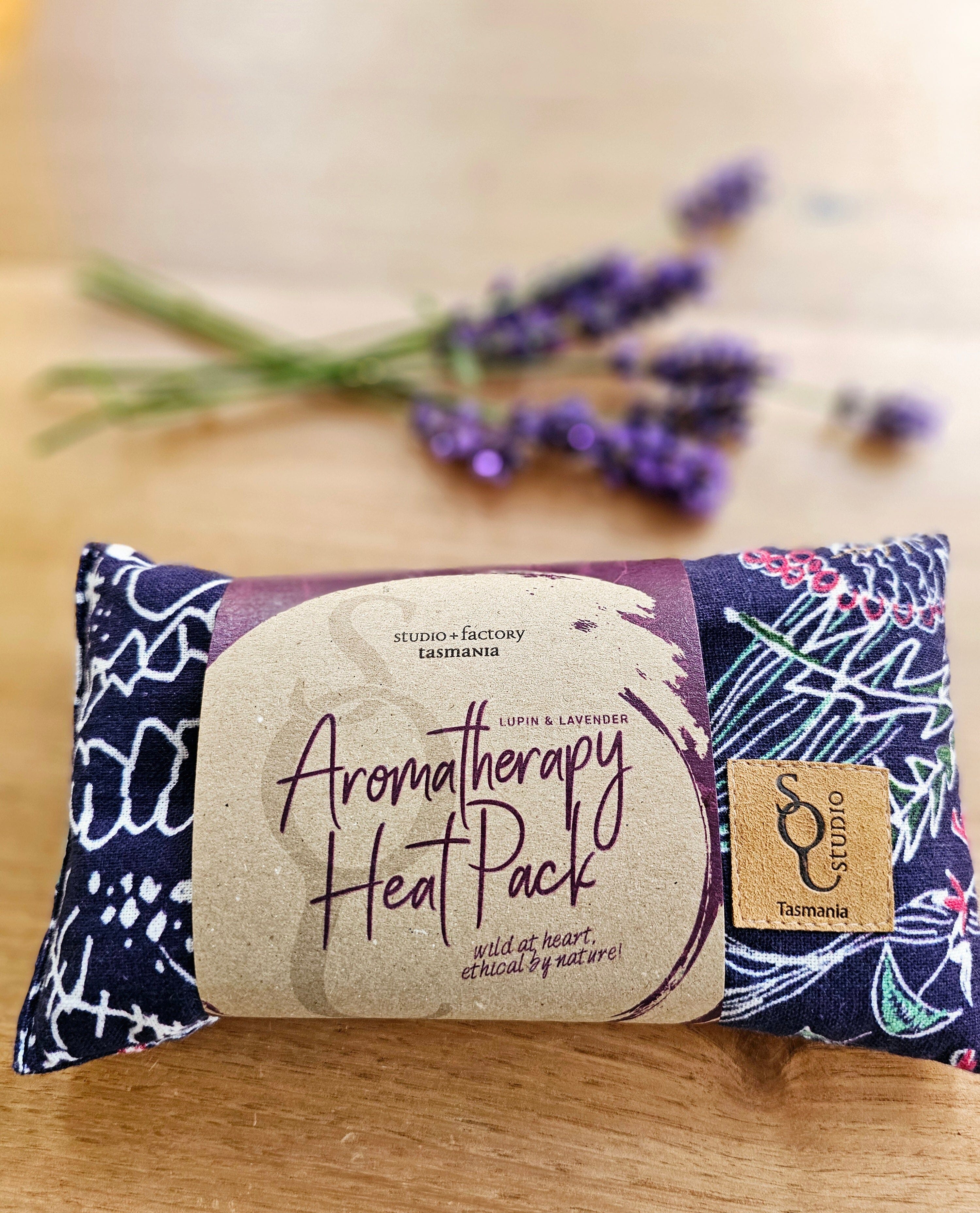 Aromatherapy Heat/Cold pack - Lupin & Lavender Heating Pads The Spotted Quoll Single Small Wildflowers 