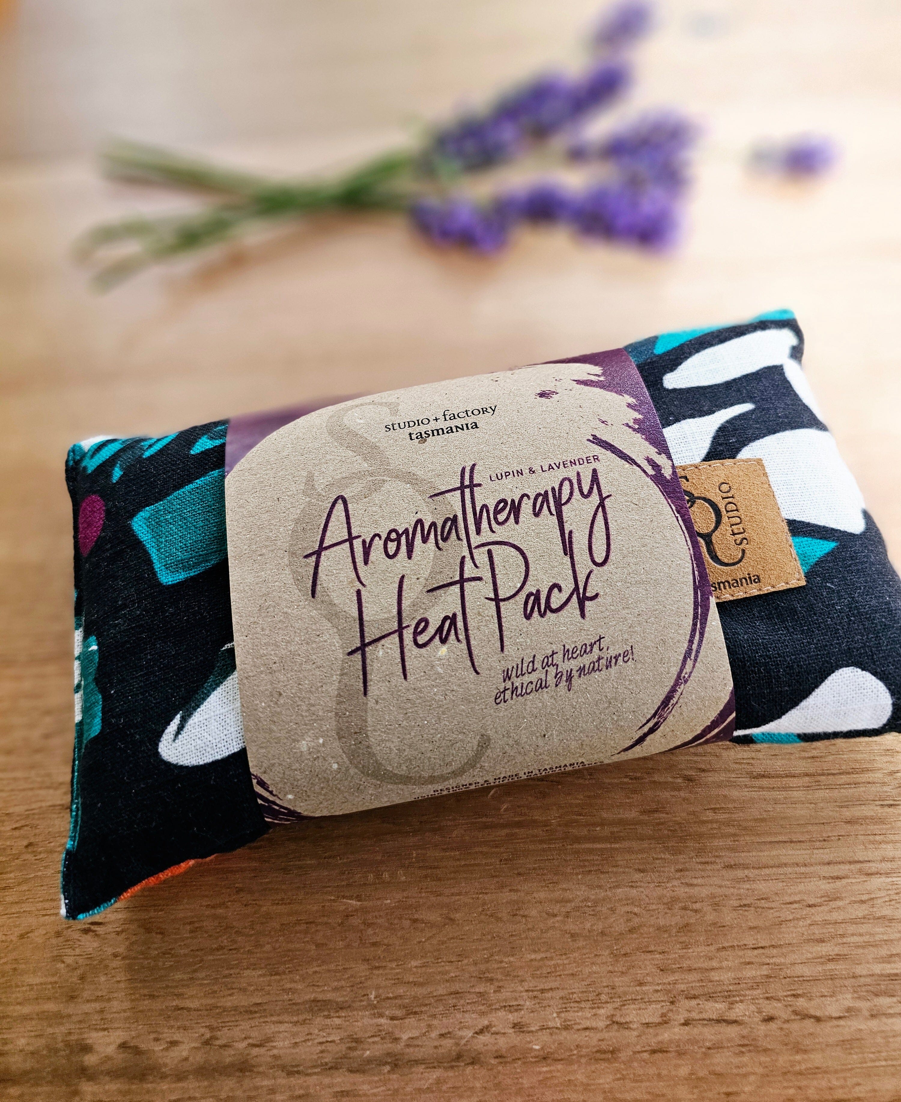 Aromatherapy Heat/Cold pack - Lupin & Lavender Heating Pads The Spotted Quoll Single Small Tigermoth 