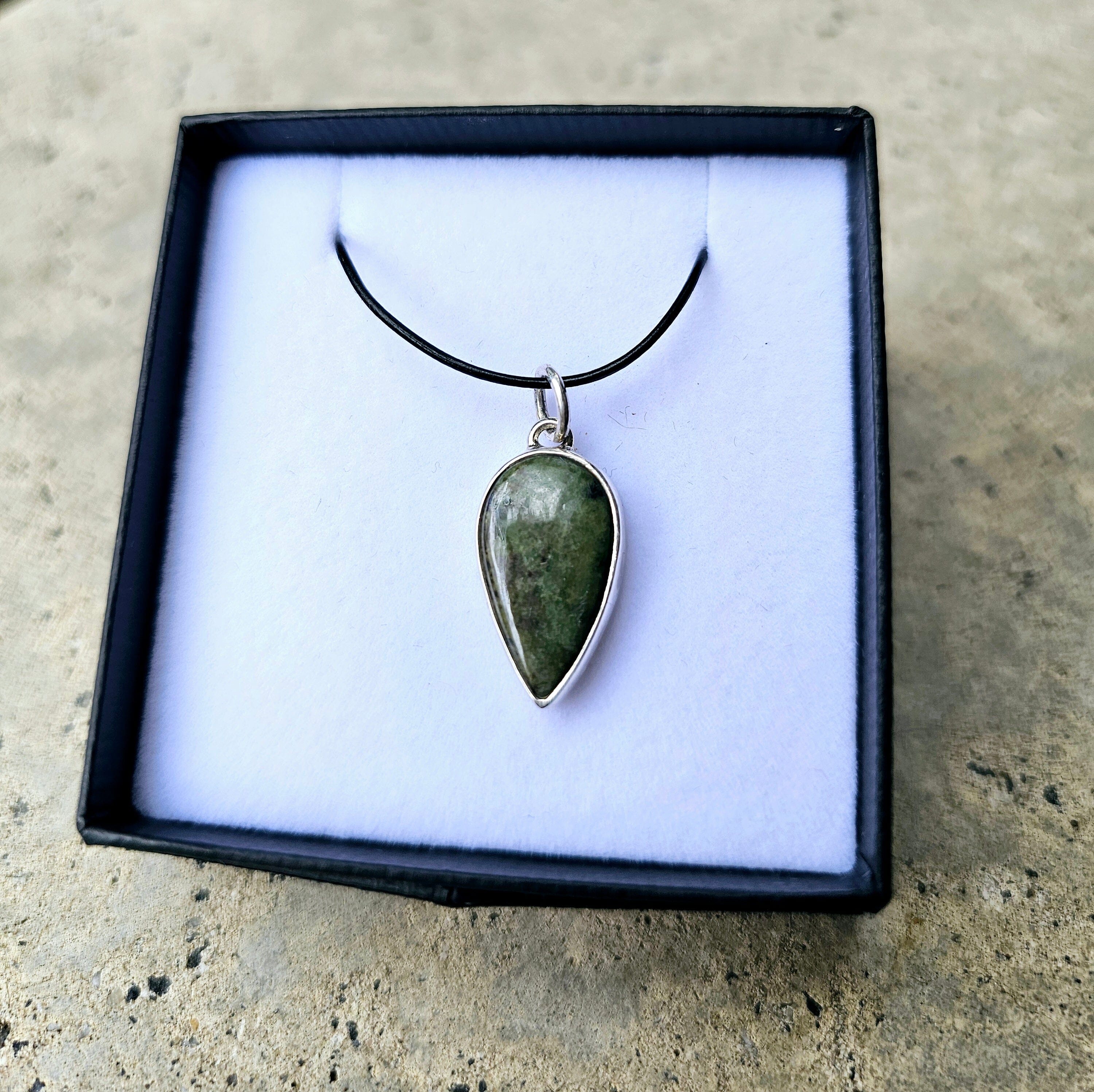 Tasmanian Jade Collection - The Rare and the Beautiful Necklaces The rare and Beautiful Tear Drop Pendant 