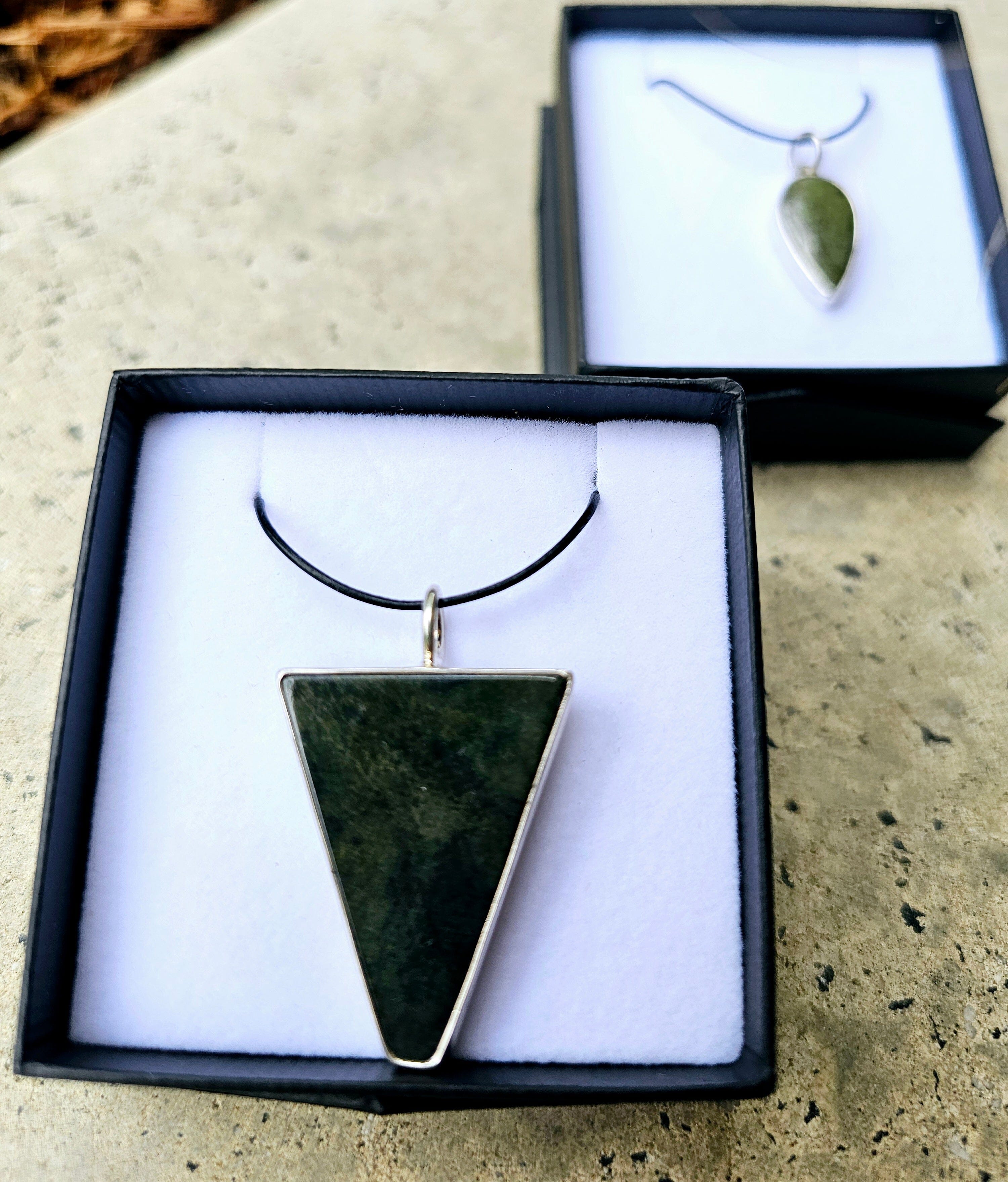 Tasmanian Jade Collection - The Rare and the Beautiful Necklaces The rare and Beautiful Large Triangle Pendant 