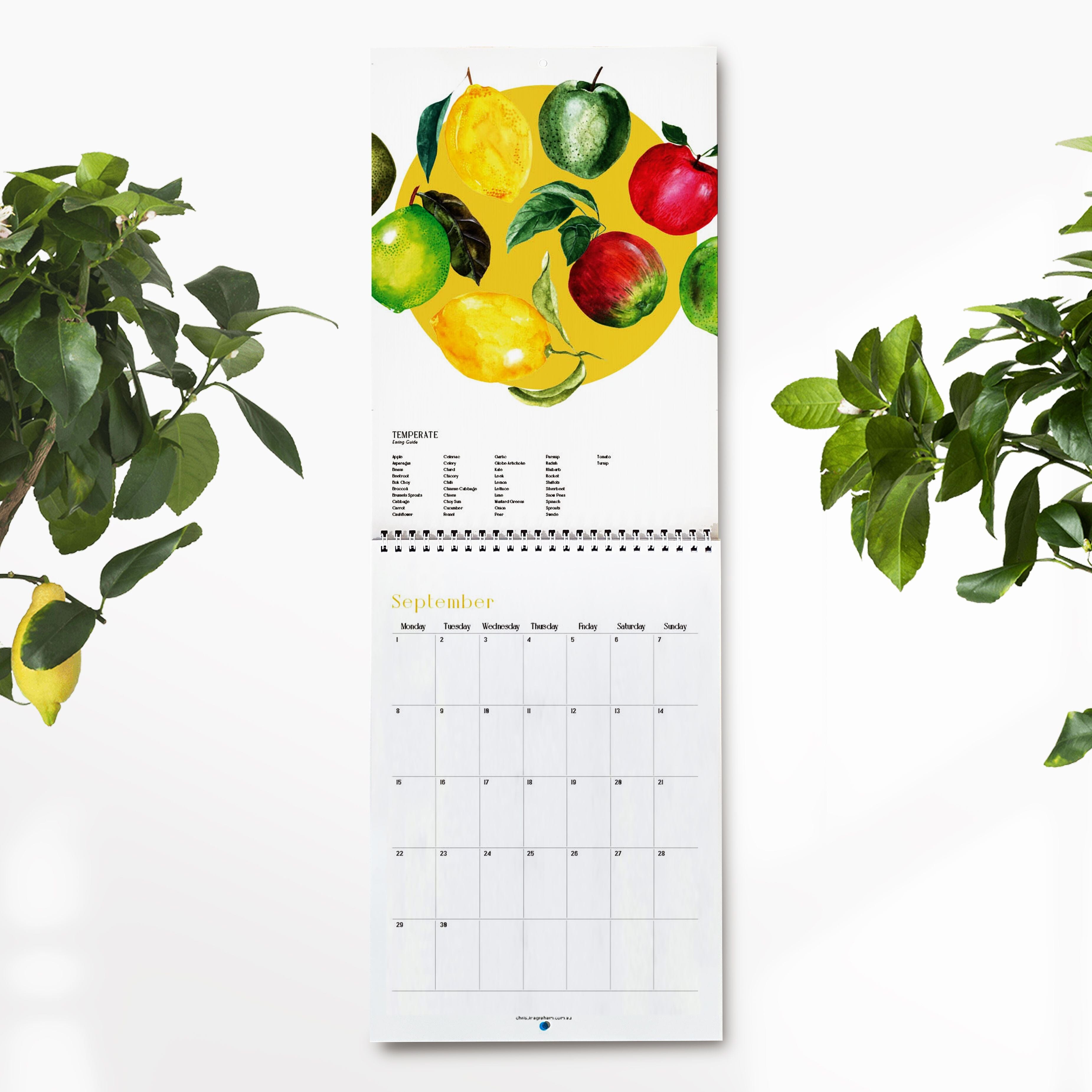 2025 Seasonal Eating Guide Calendar - Christina Graham Calendars, Organizers & Planners Christina Graham 