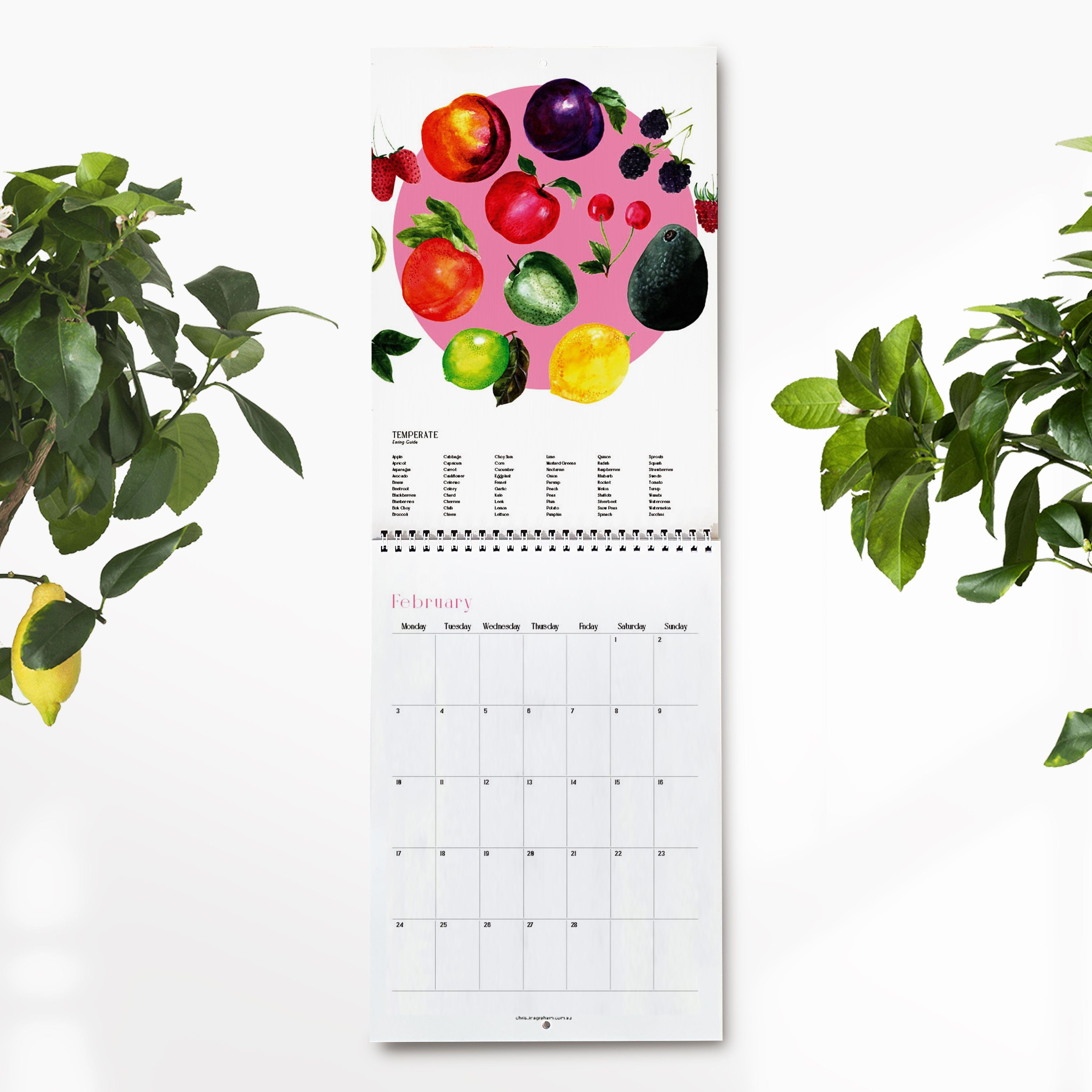 2025 Seasonal Eating Guide Calendar - Christina Graham Calendars, Organizers & Planners Christina Graham 