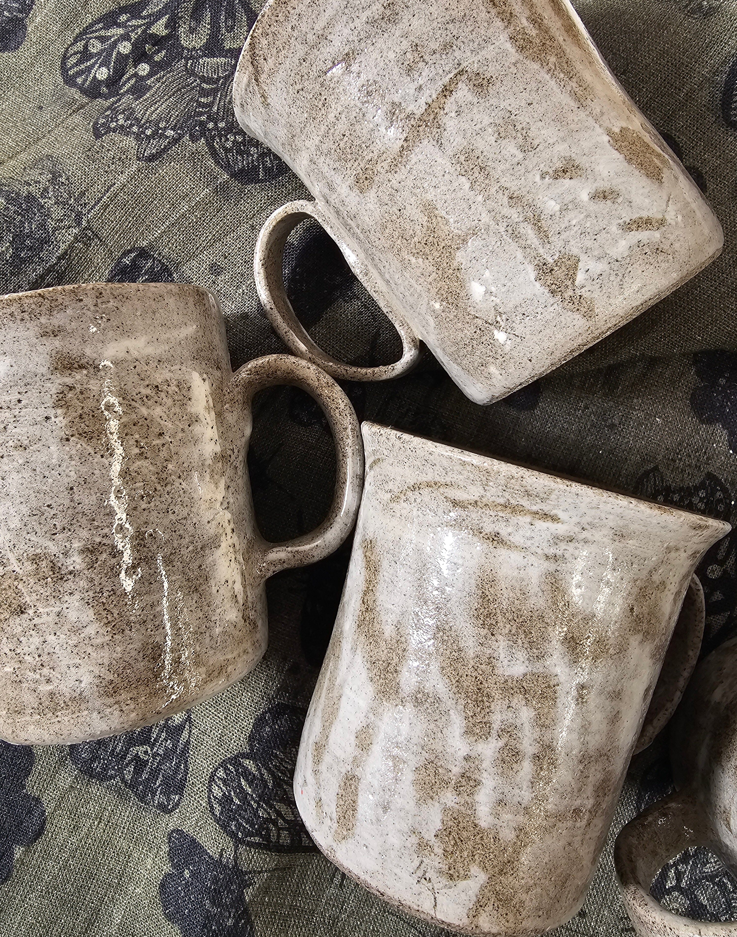 Arny Gyda Pottery Mugs- Tasmania ceramics Arny Gyda Washed Barn Mug with Handle 