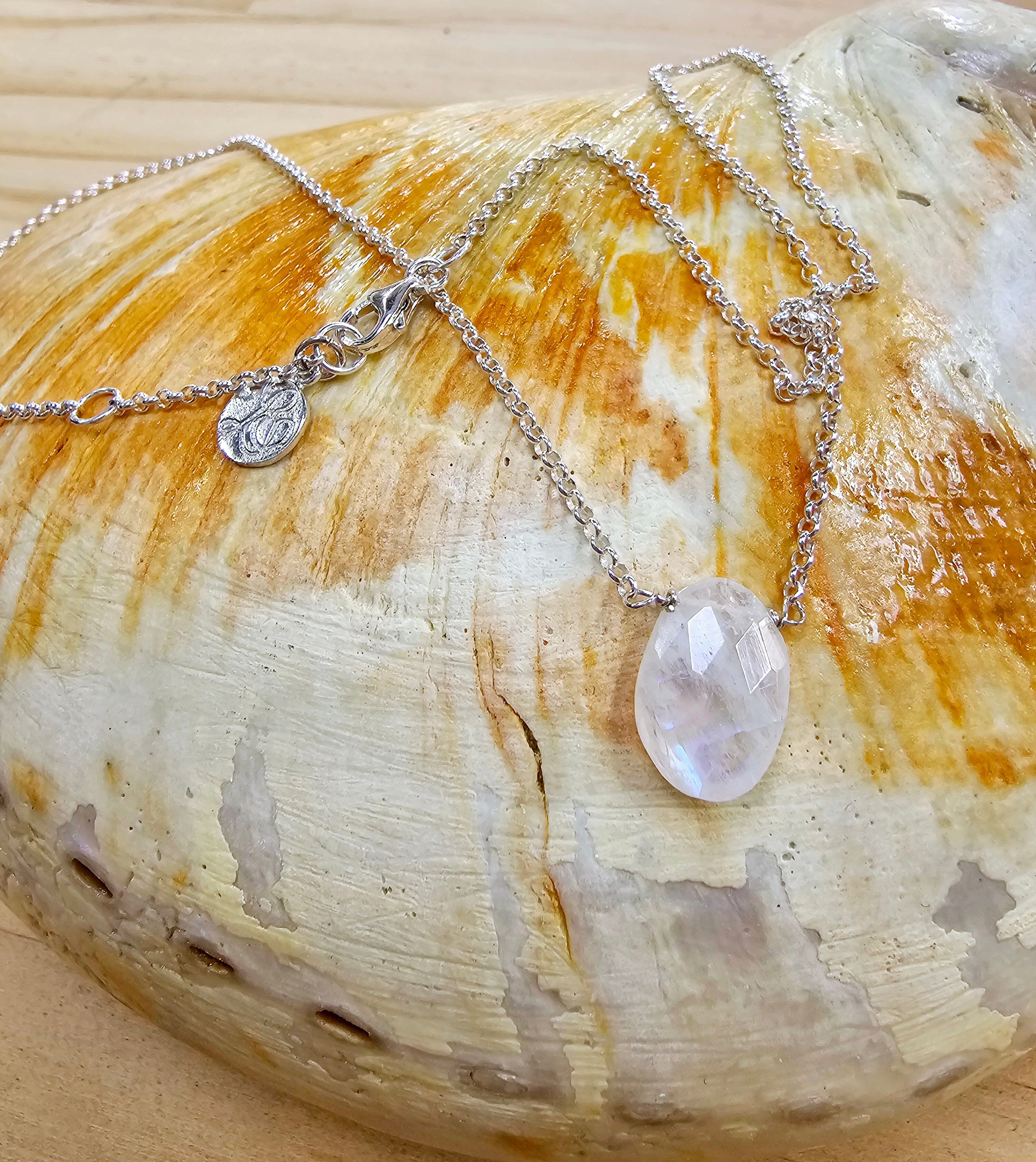 The Sea Collection - Lisa Carney Jewellery Lisa Carney Designs Necklace Silver Moon Stone 